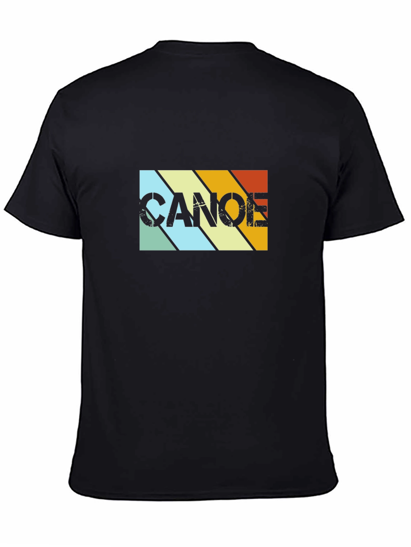 Retro Canoe Graphic Tee - Black