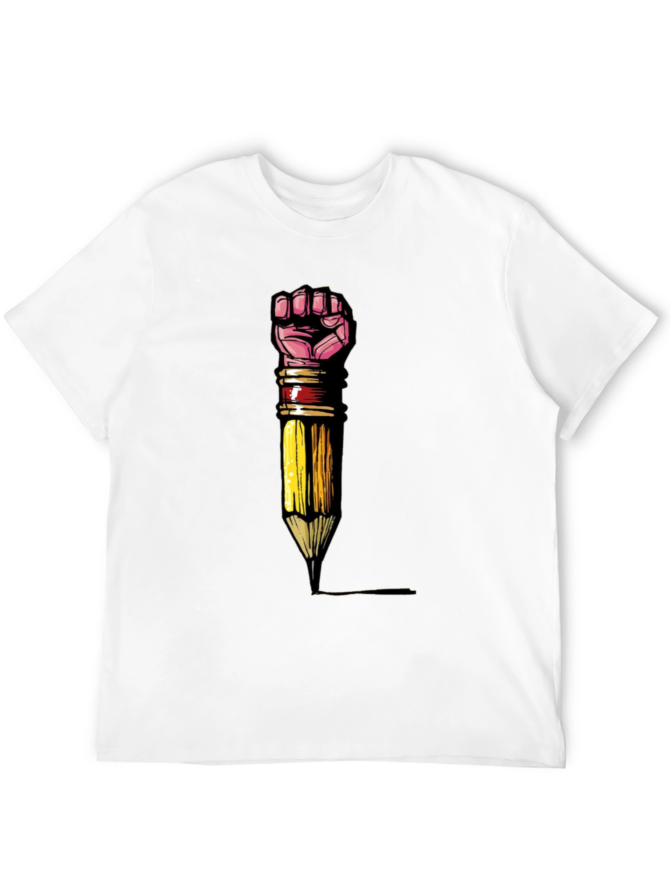 Empowered Writer T-Shirt - Fist Pencil Graphic