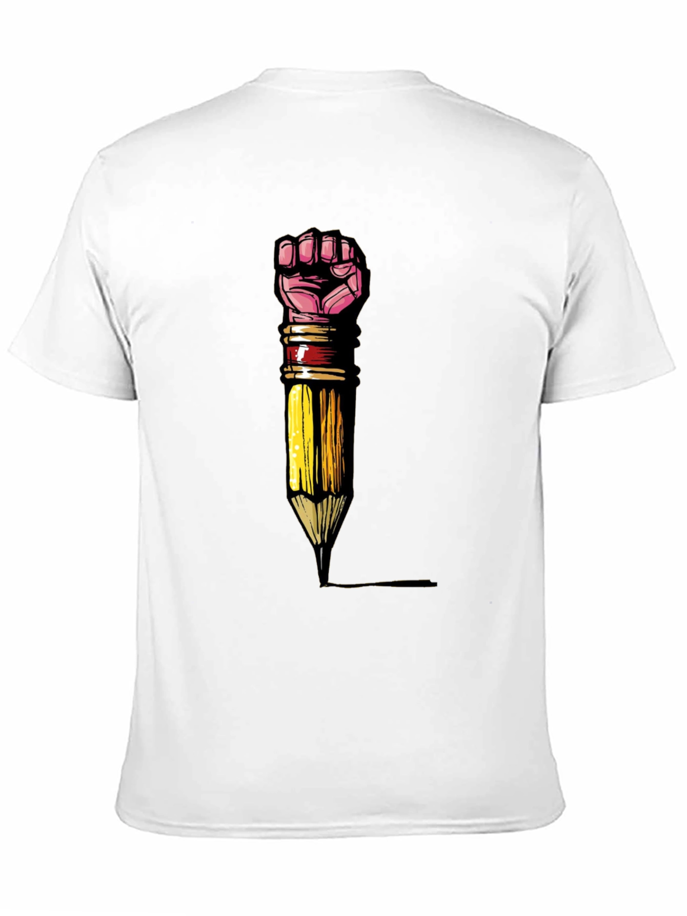 Empowered Writer T-Shirt - Fist Pencil Graphic