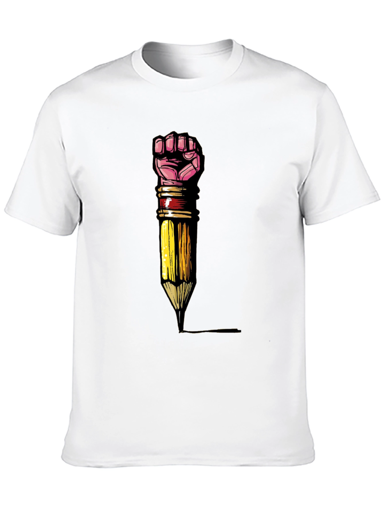 Empowered Writer T-Shirt - Fist Pencil Graphic