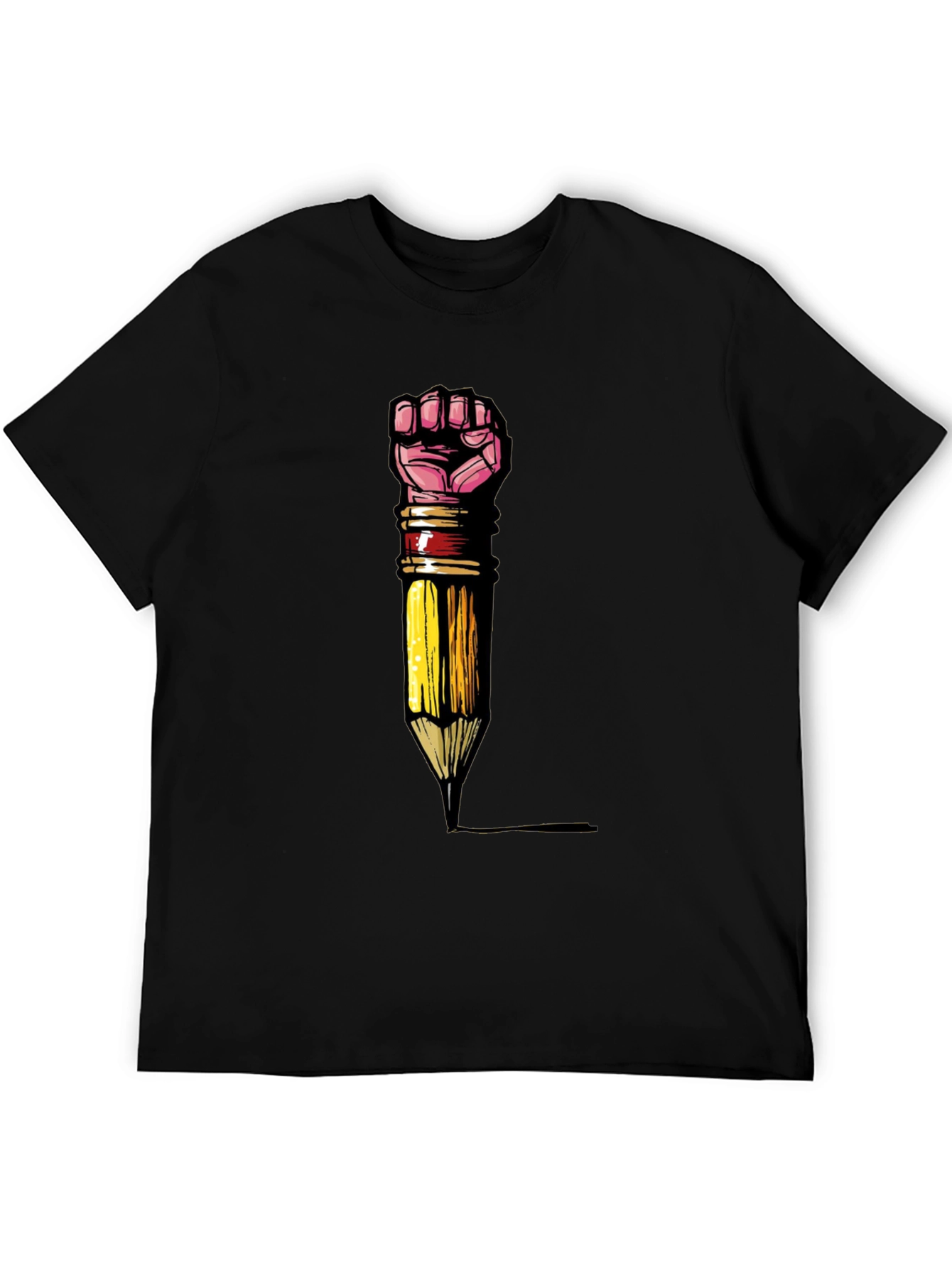 Empowered Writer T-Shirt - Fist Pencil Graphic