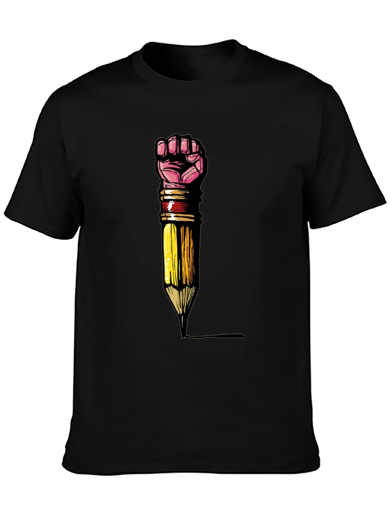 Empowered Writer T-Shirt - Fist Pencil Graphic
