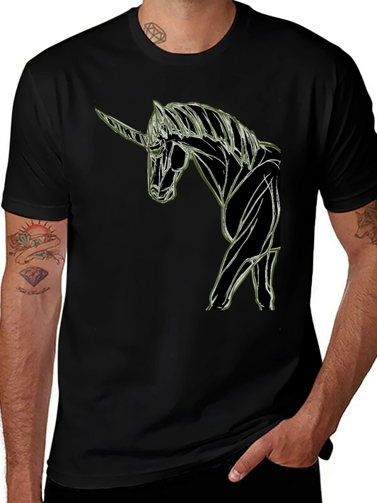 Unicorn Graphic Black T-Shirt