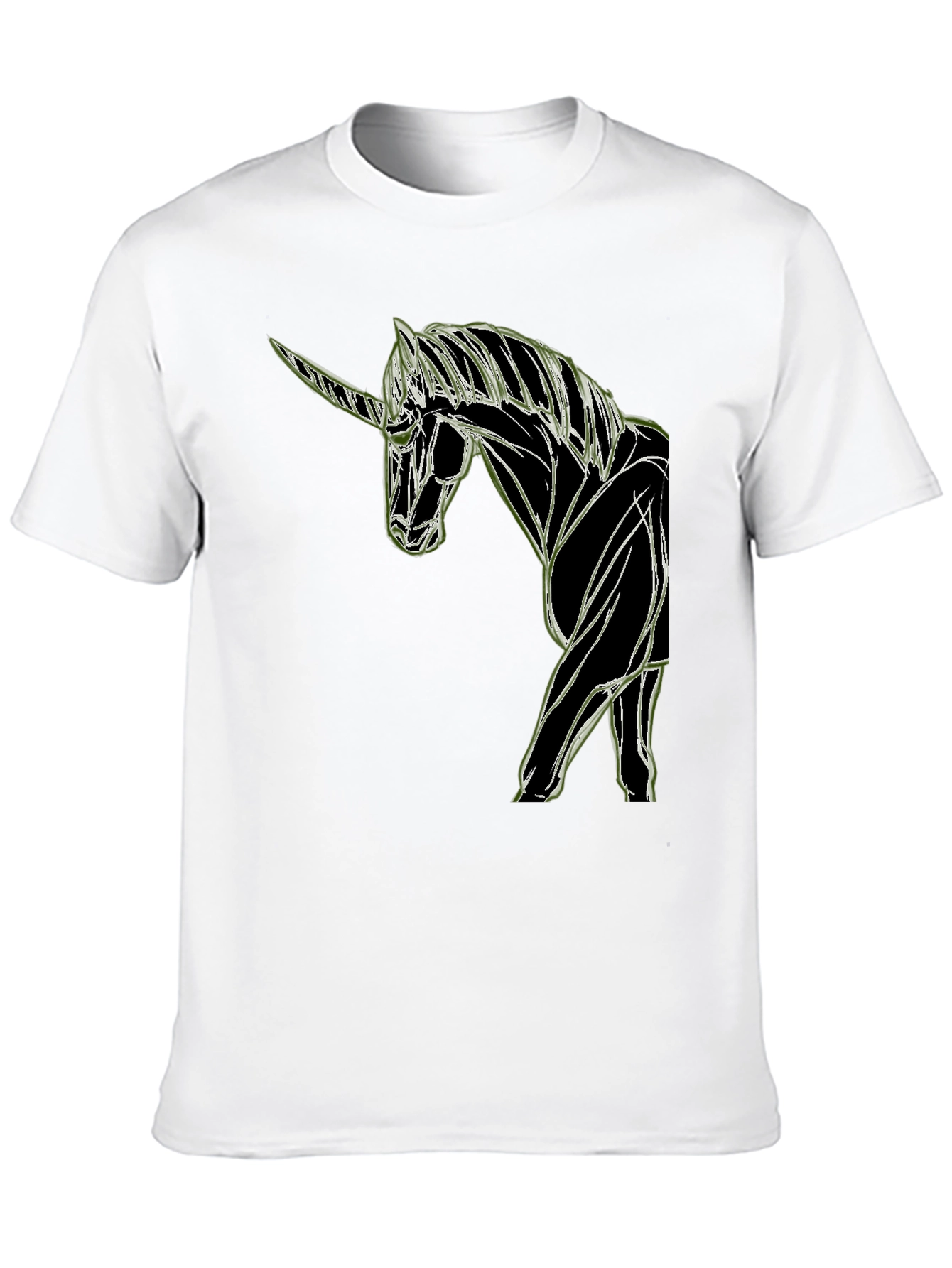 Unicorn Graphic Black T-Shirt