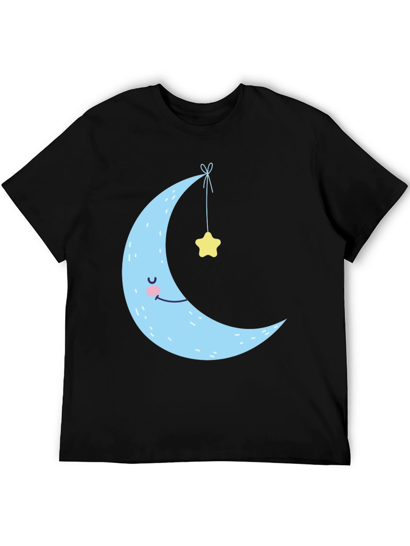 Dreamy Crescent Moon & Star Graphic Tee