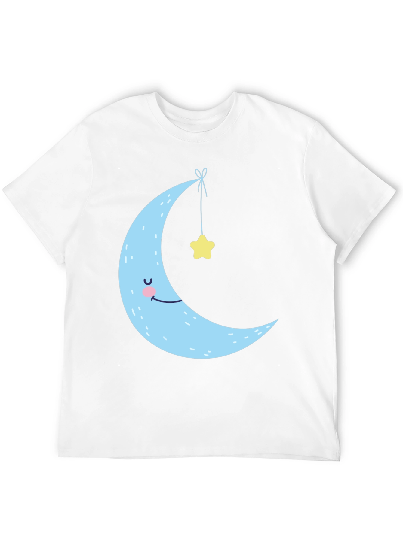 Dreamy Crescent Moon & Star Graphic Tee