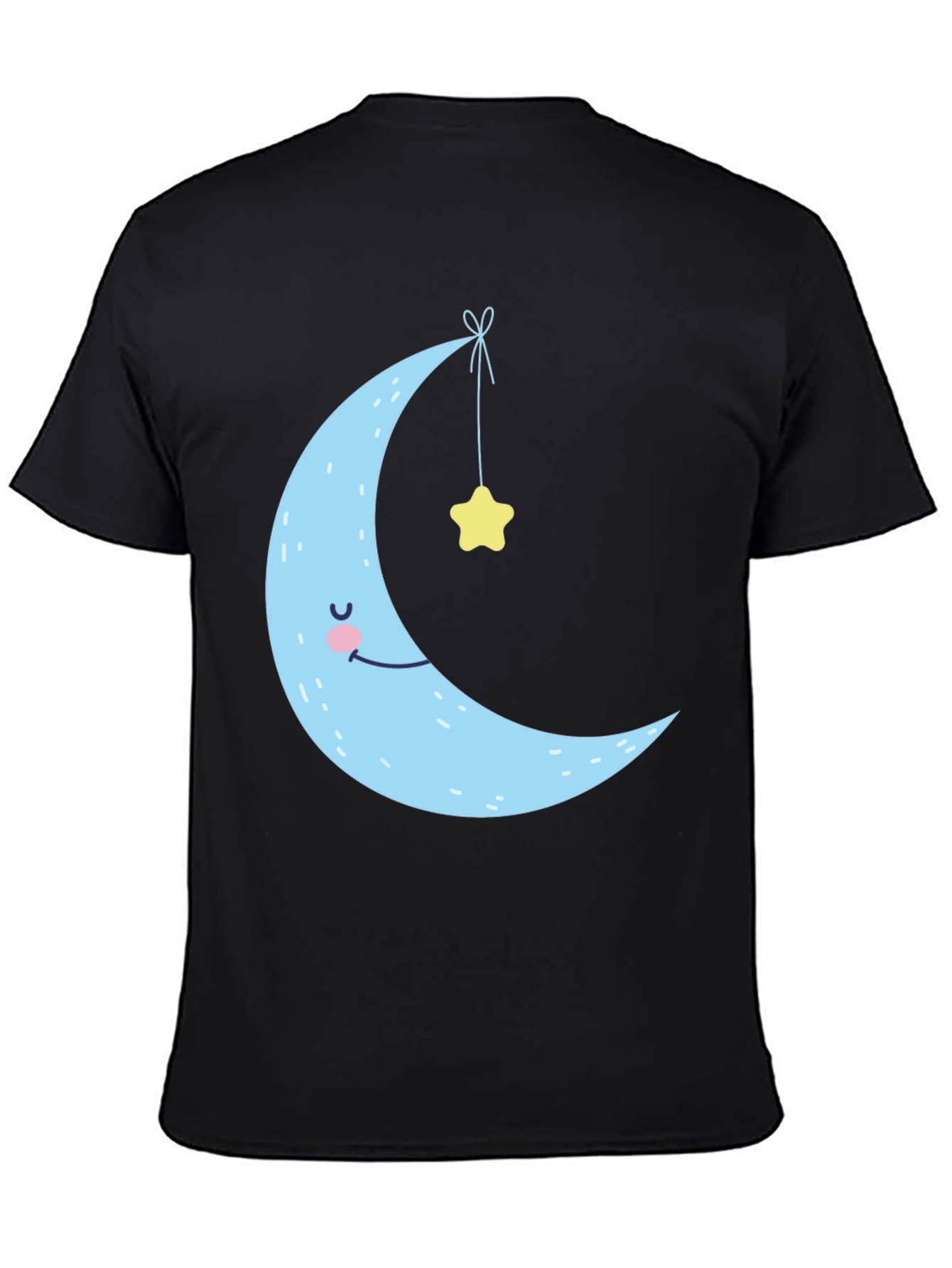Dreamy Crescent Moon & Star Graphic Tee