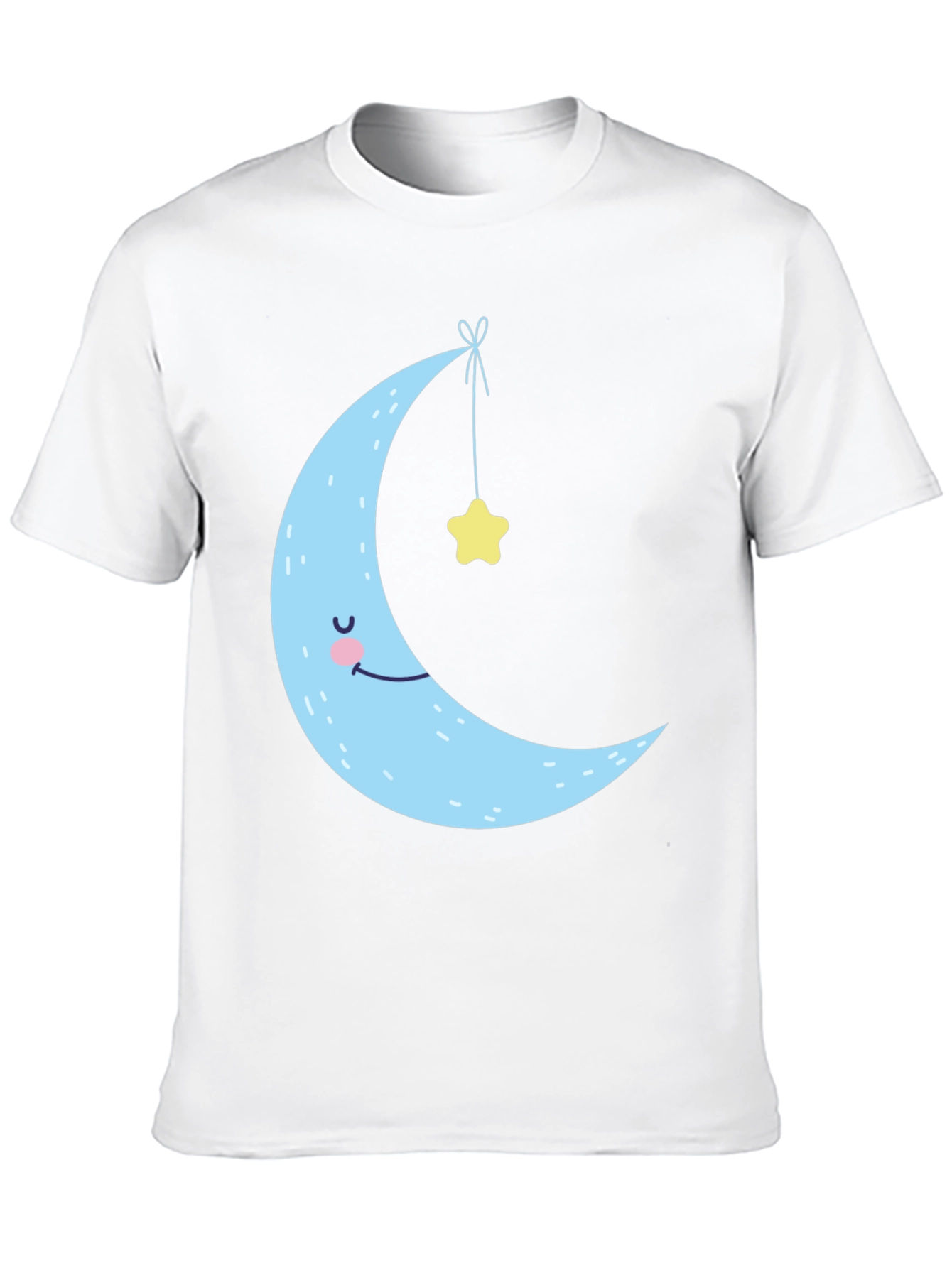 Dreamy Crescent Moon & Star Graphic Tee