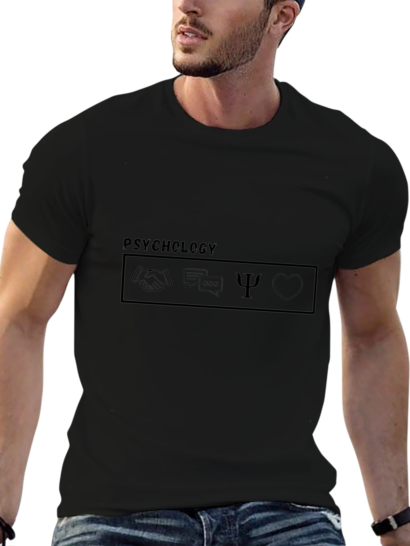 Psychology Symbol Black T-Shirt