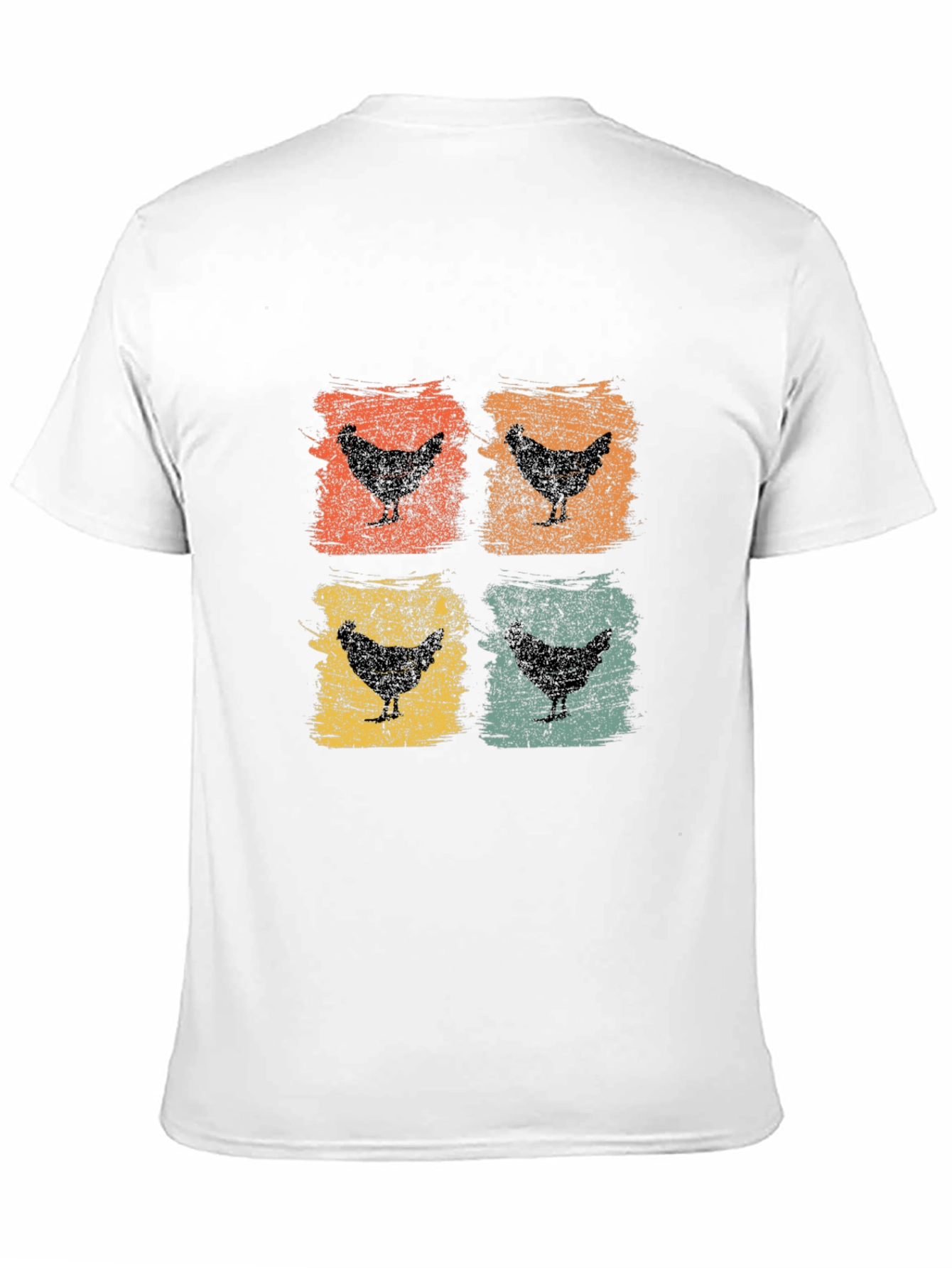 Retro Chicken T-Shirt: Farm Animal Graphic Tee