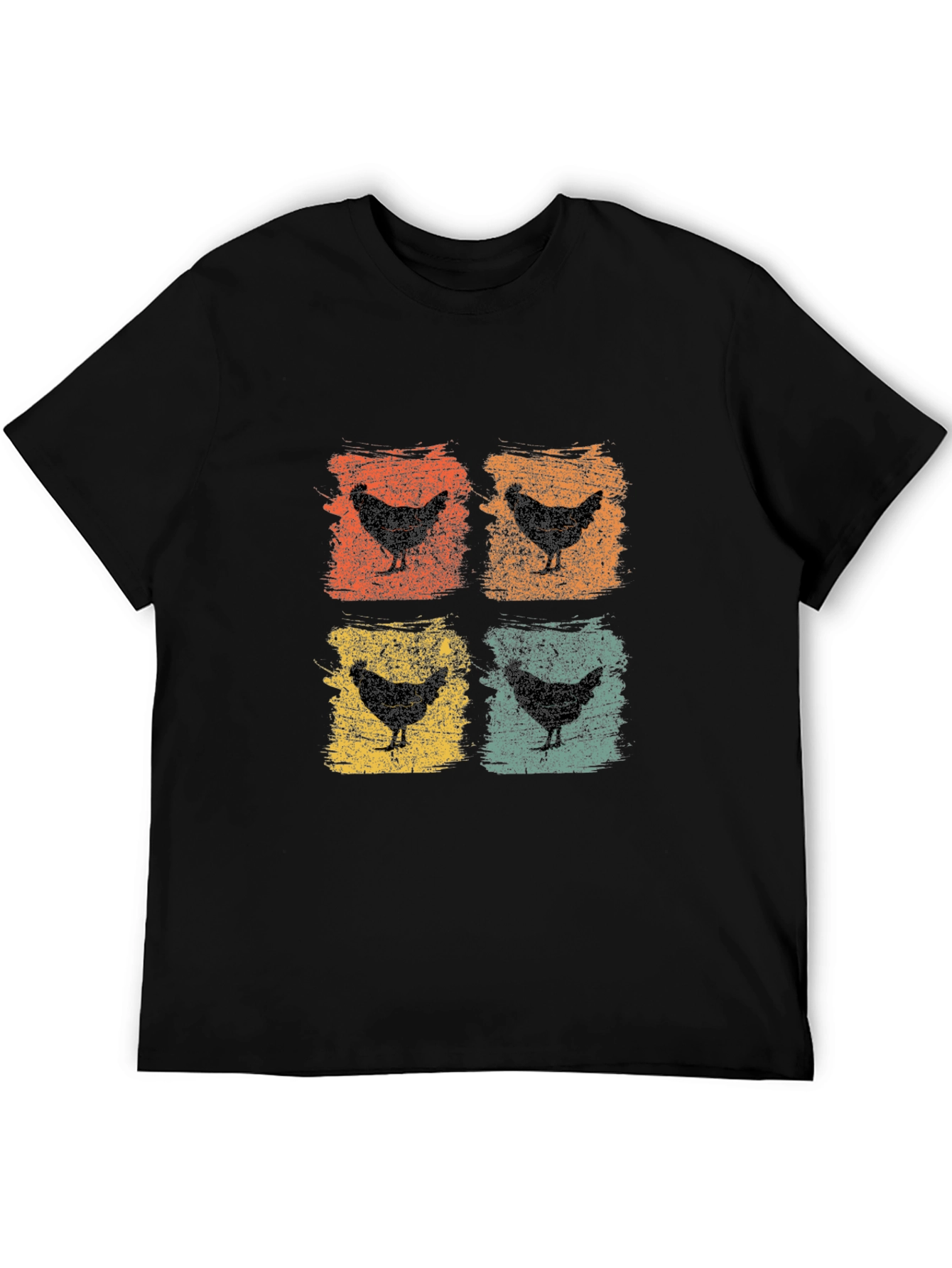 Retro Chicken T-Shirt: Farm Animal Graphic Tee