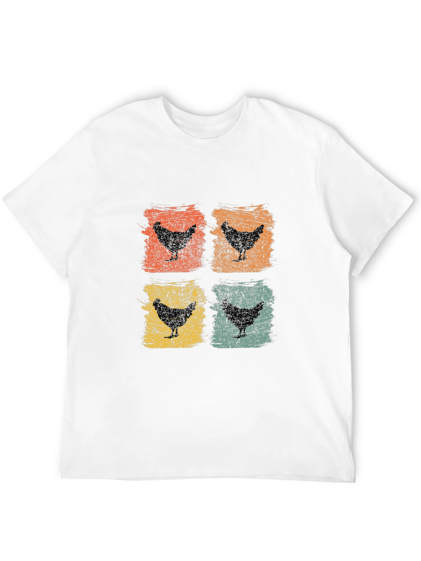 Retro Chicken T-Shirt: Farm Animal Graphic Tee