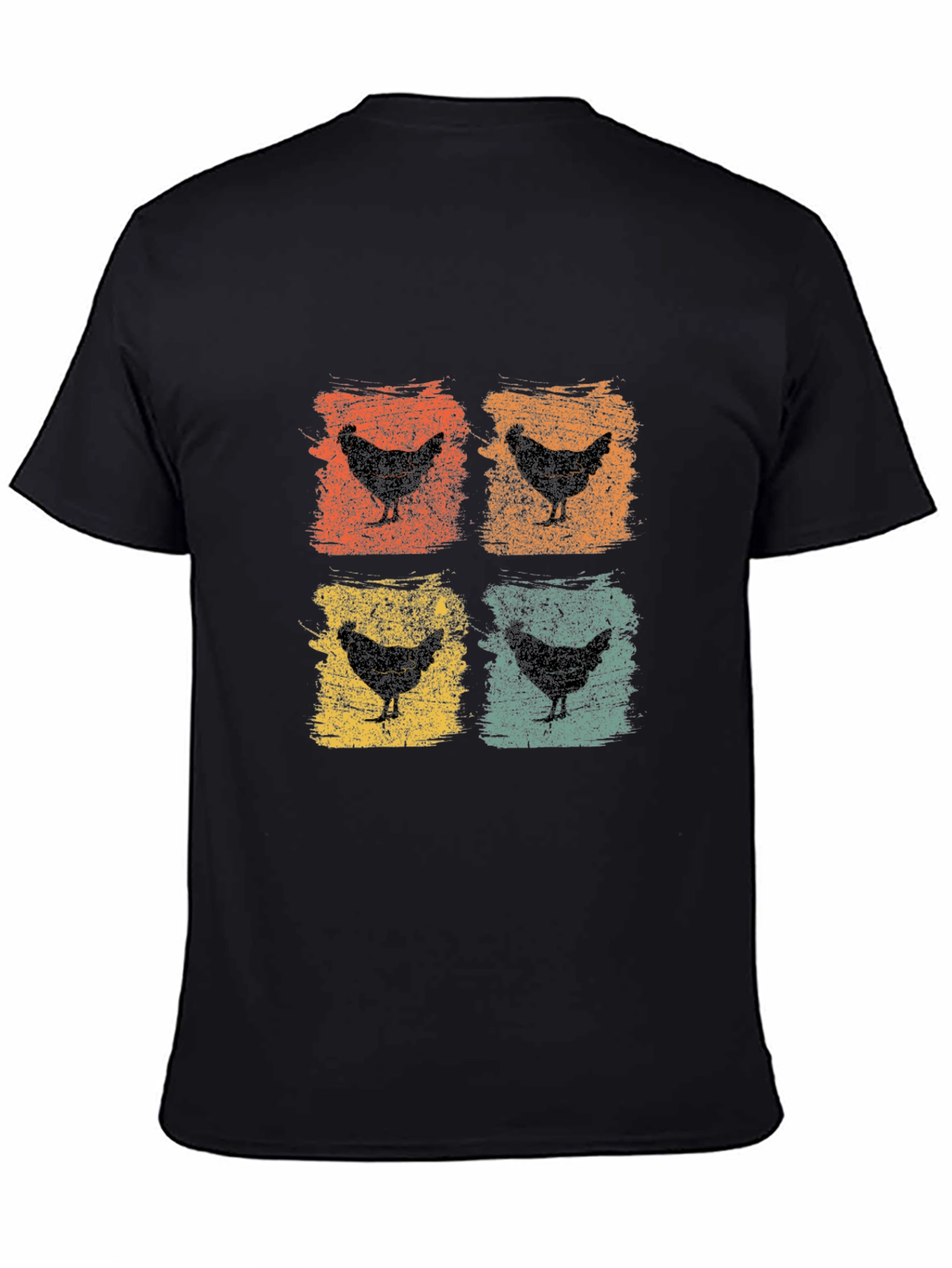 Retro Chicken T-Shirt: Farm Animal Graphic Tee