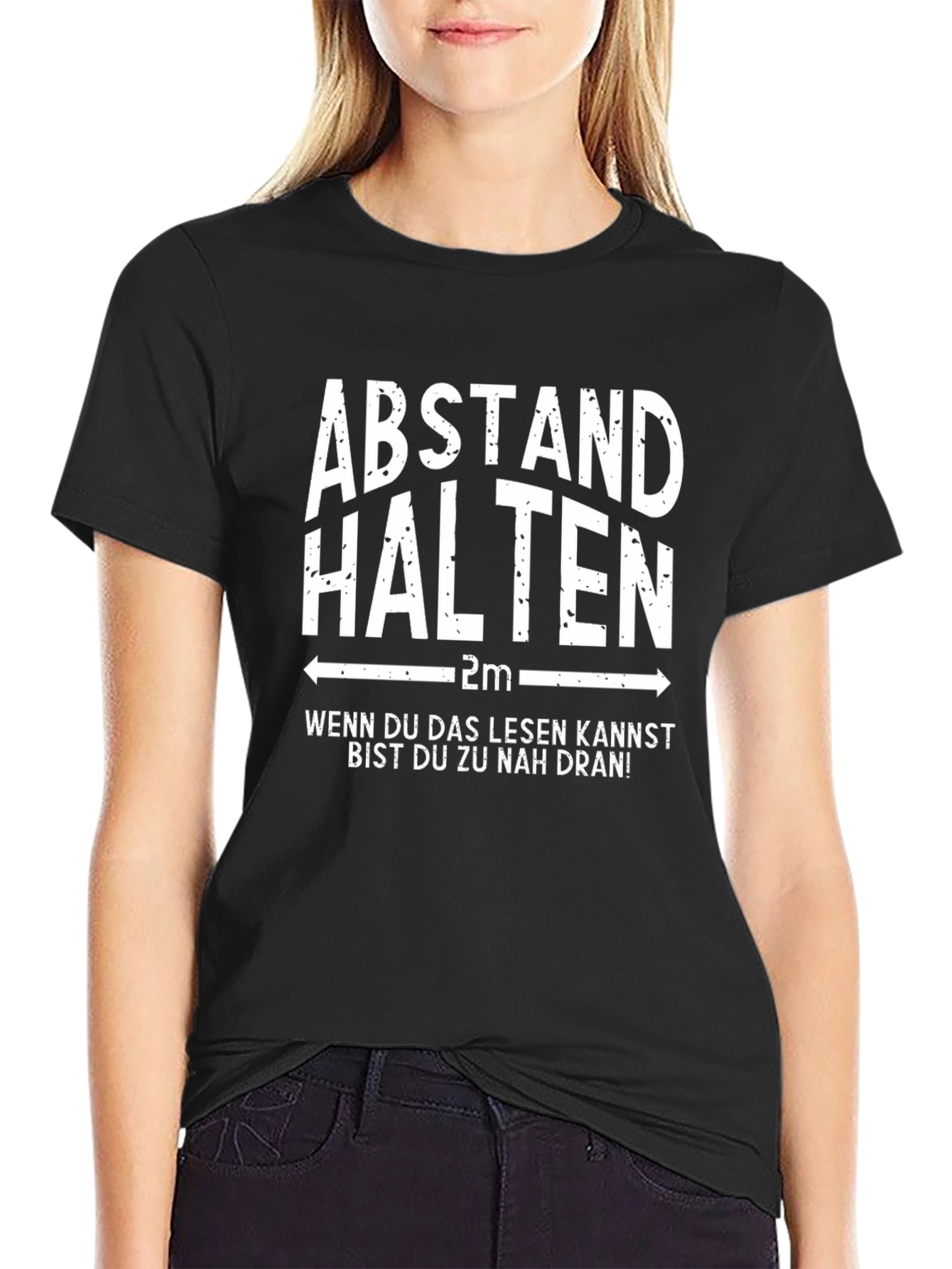 Abstand Halten T-Shirt: Social Distance Humor