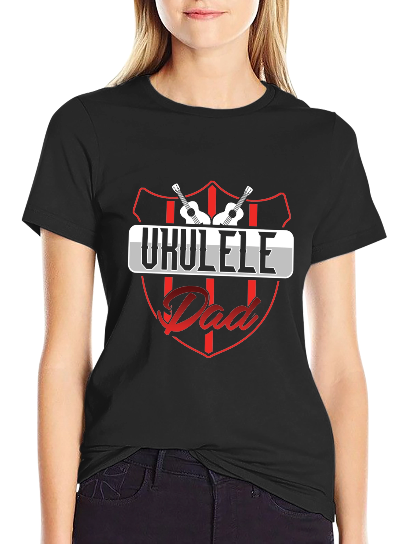 Ukulele Dad Graphic Tee - Musician Fathers Day T-Shirt