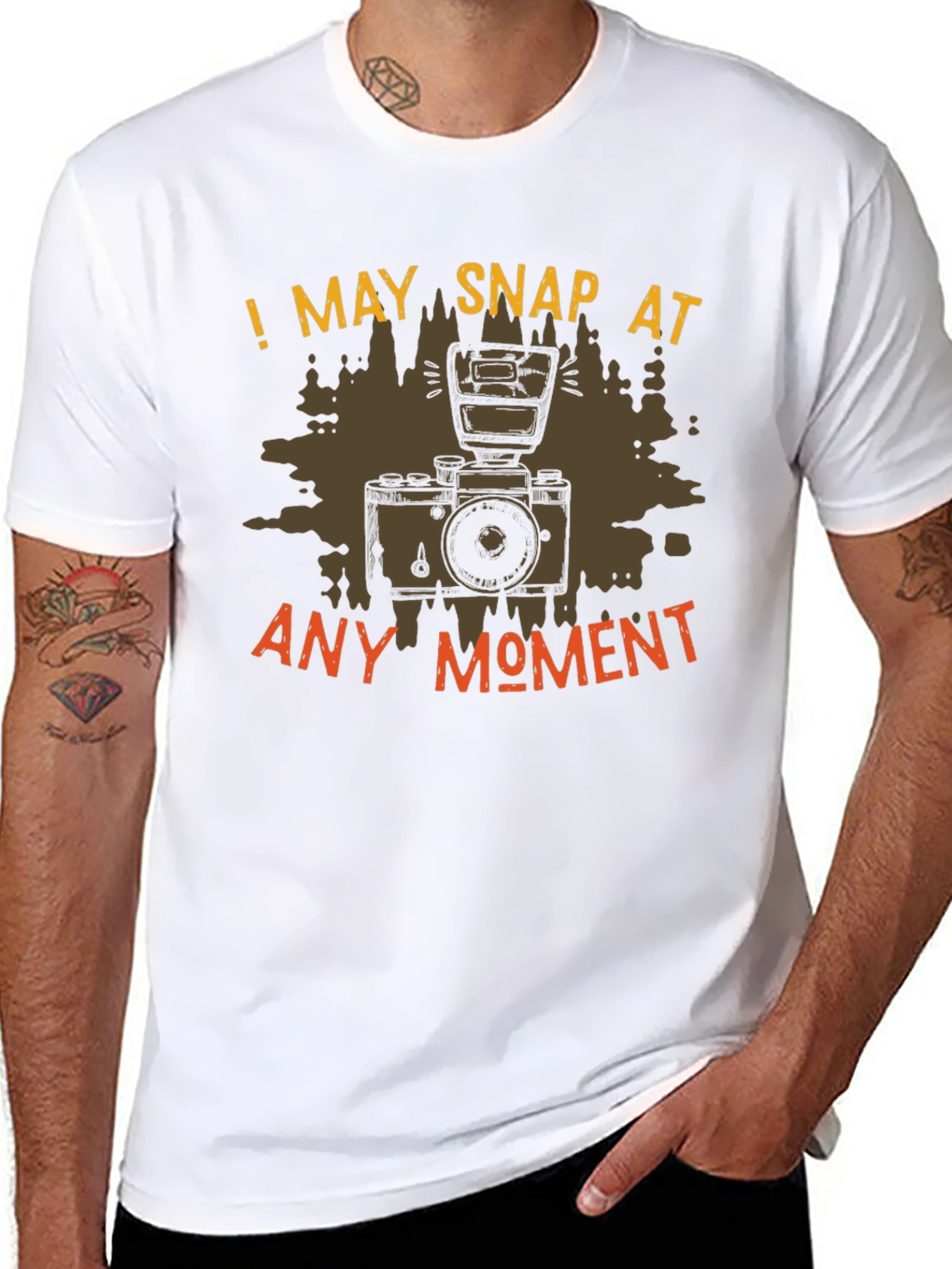 Funny Photographer T-Shirt: I May Snap at Any Moment