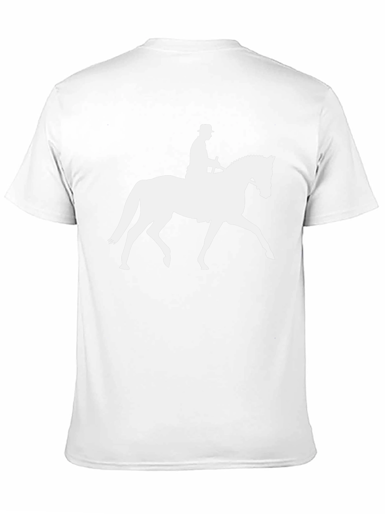Equestrian Silhouette T-Shirt - Stylish Rider Design