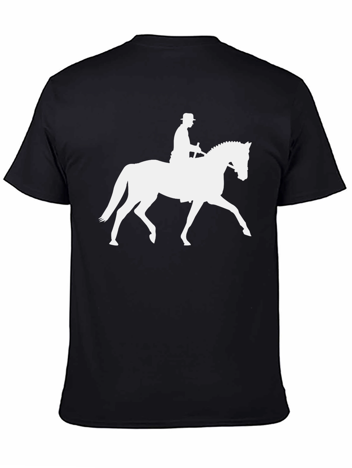 Equestrian Silhouette T-Shirt - Stylish Rider Design