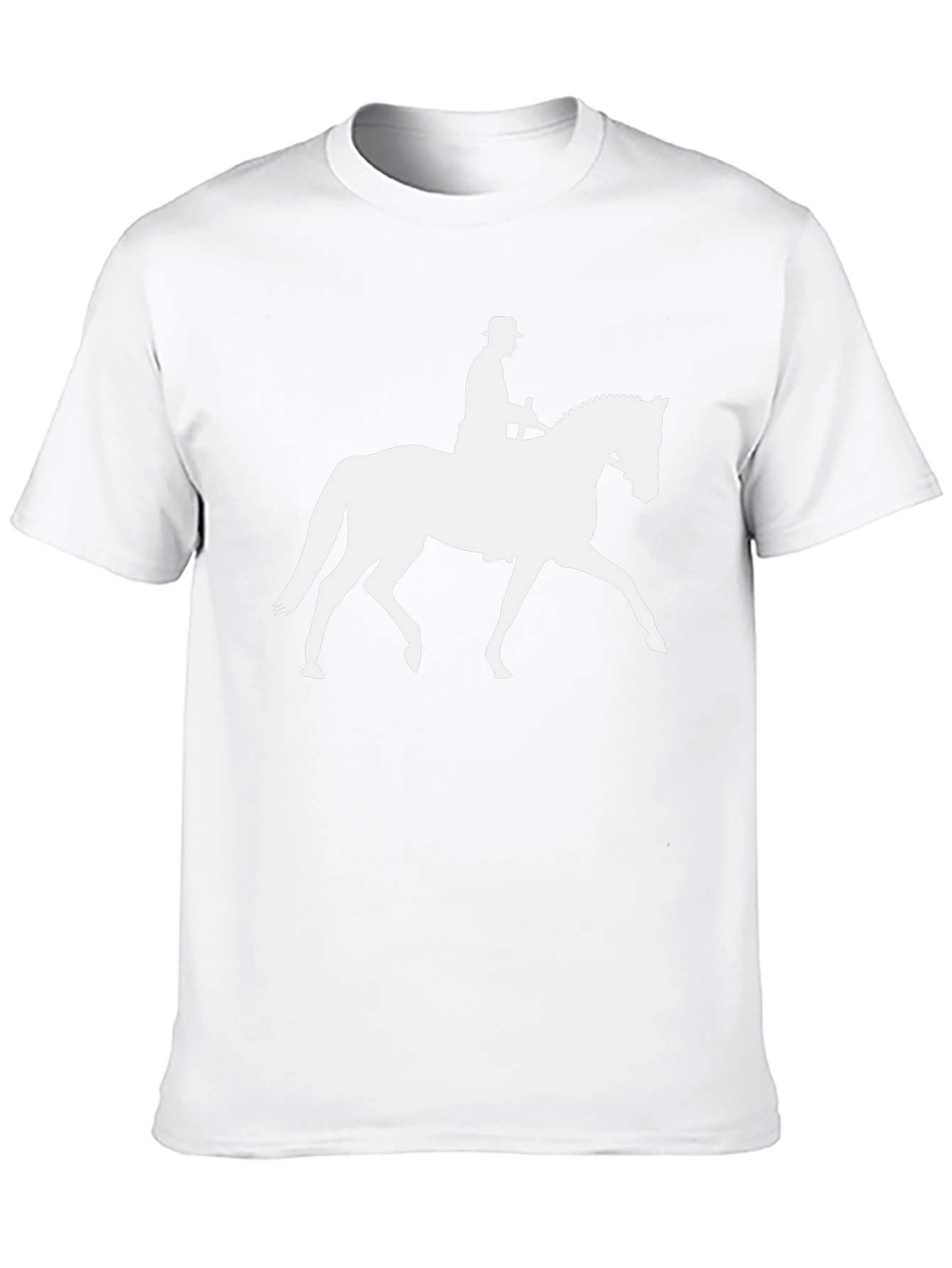 Equestrian Silhouette T-Shirt - Stylish Rider Design