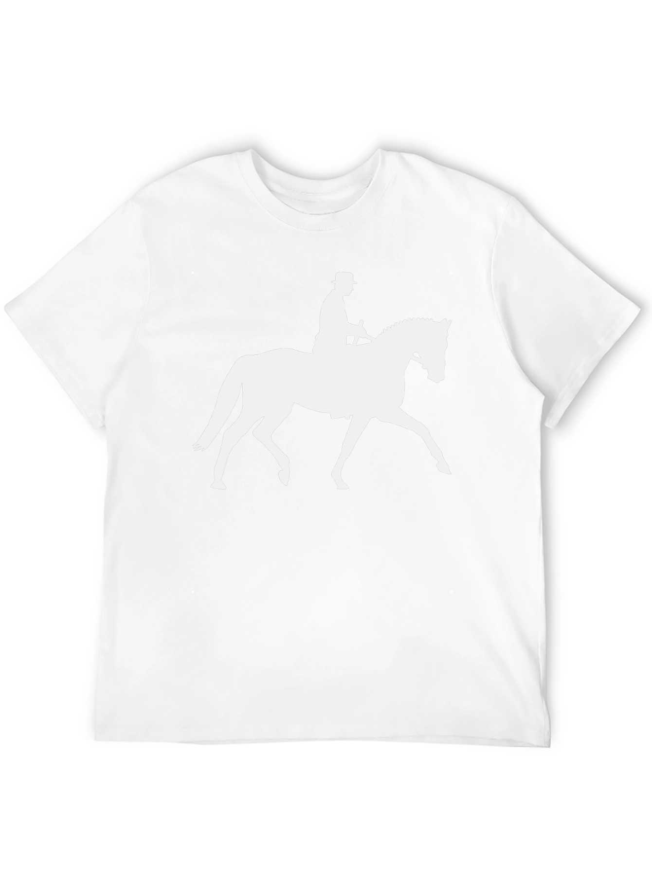 Equestrian Silhouette T-Shirt - Stylish Rider Design