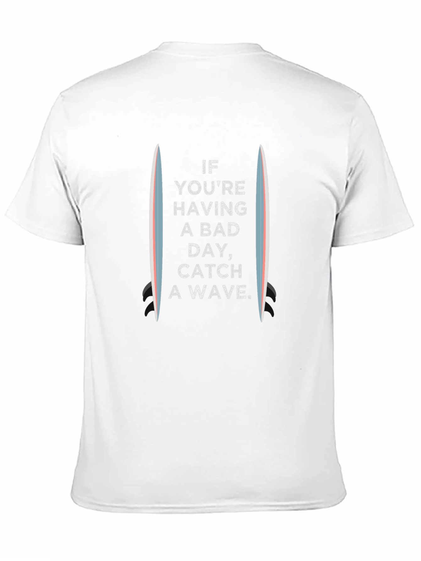 Catch a Wave Graphic Tee - Surfboard Design