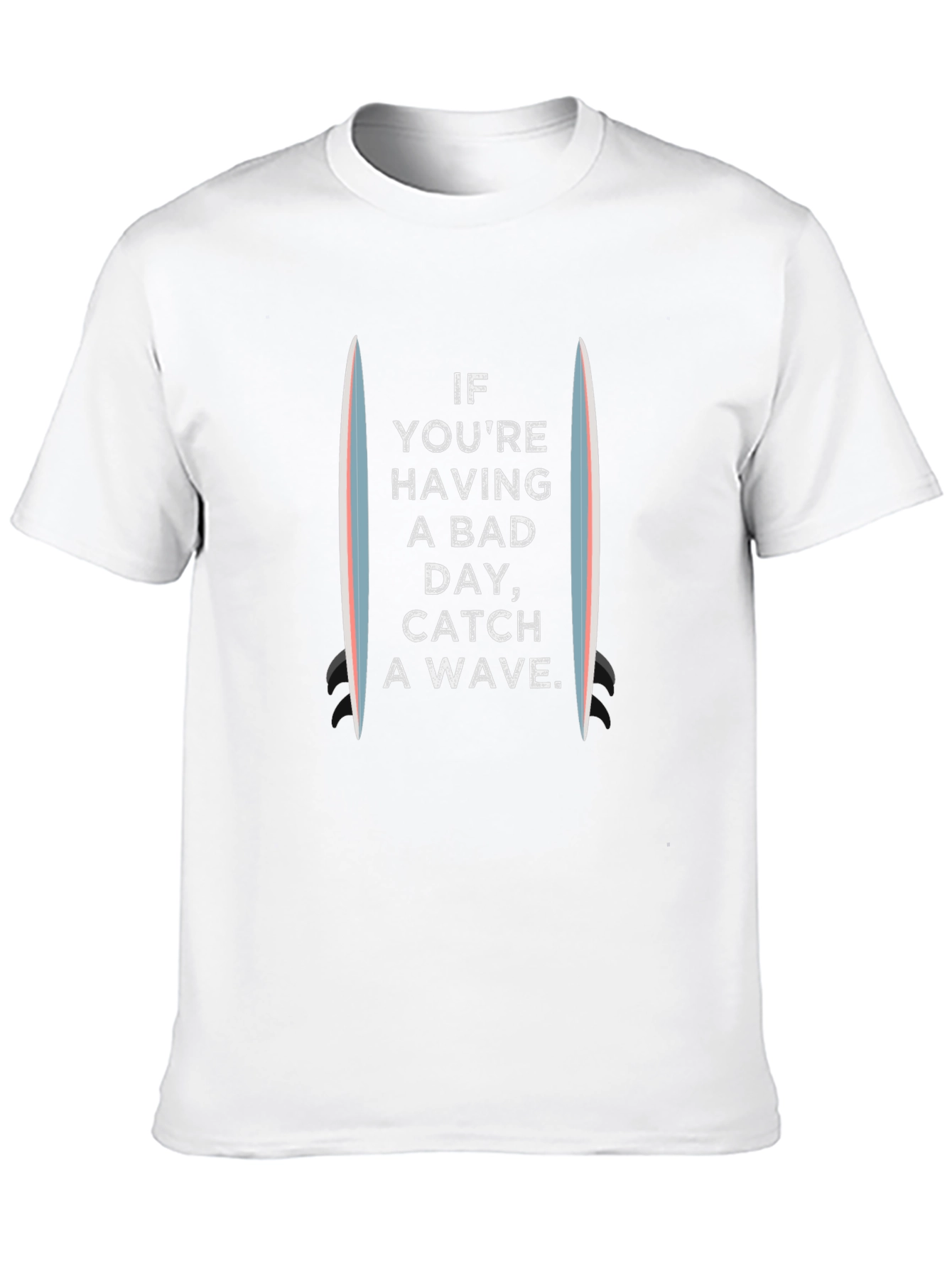 Catch a Wave Graphic Tee - Surfboard Design