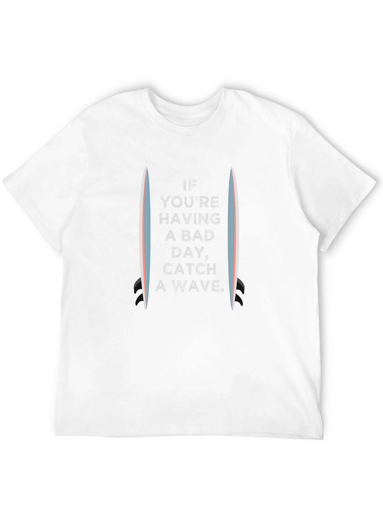 Catch a Wave Graphic Tee - Surfboard Design