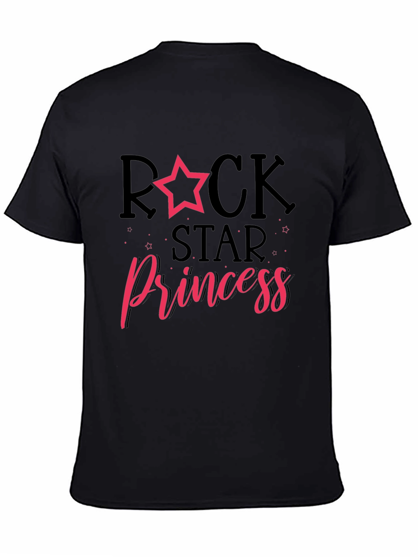 Rockstar Princess Black Graphic Tee
