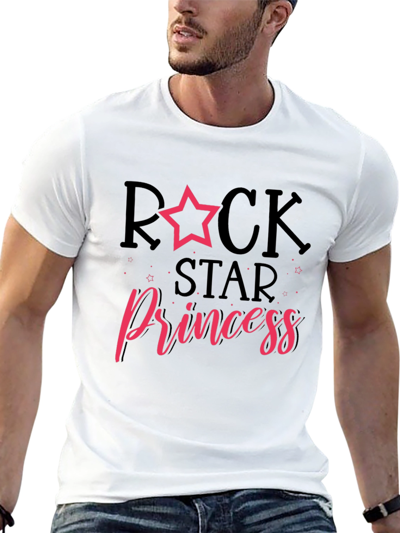 Rockstar Princess Black Graphic Tee