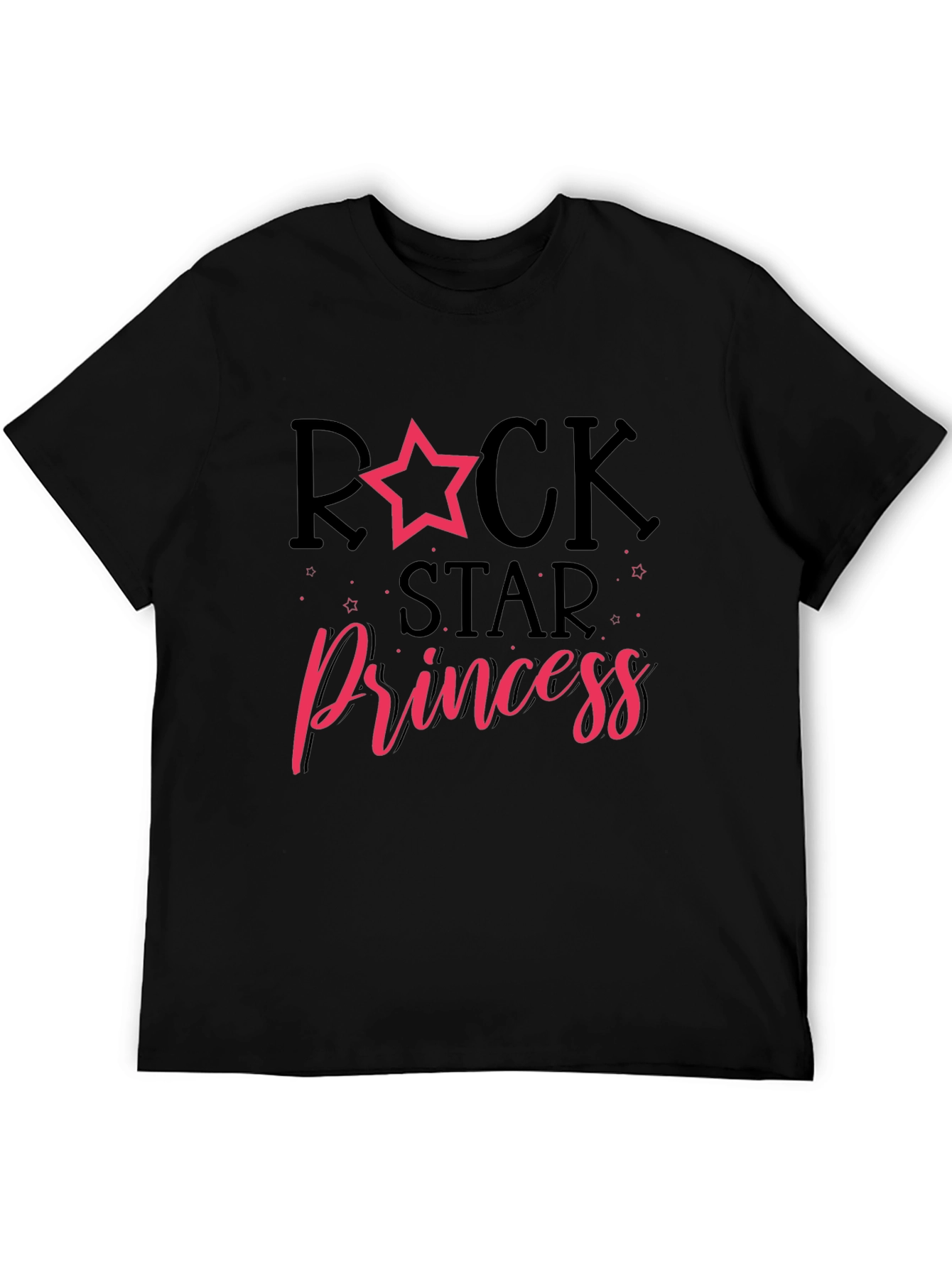 Rockstar Princess Black Graphic Tee