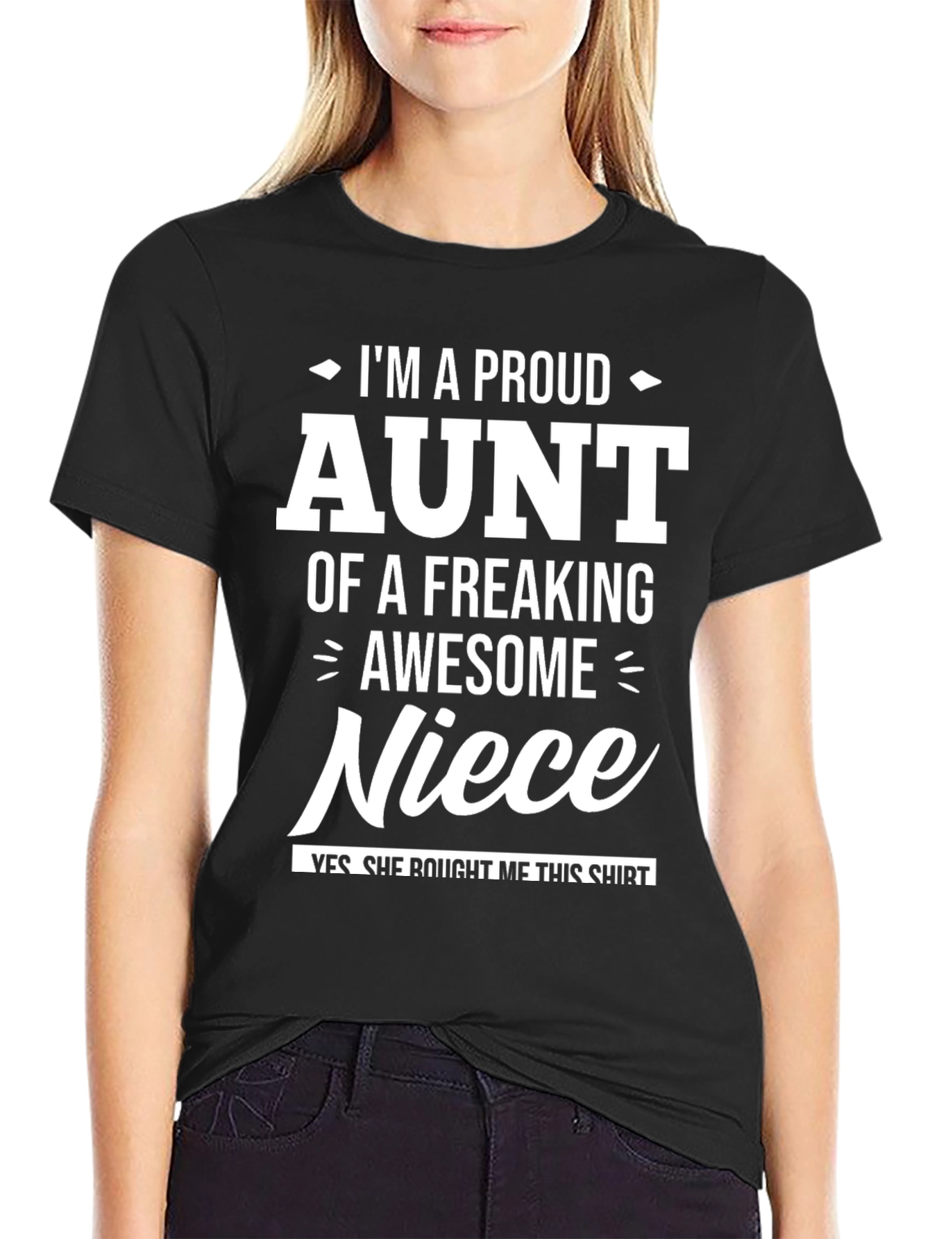 Proud Aunt Niece Gift T-Shirt