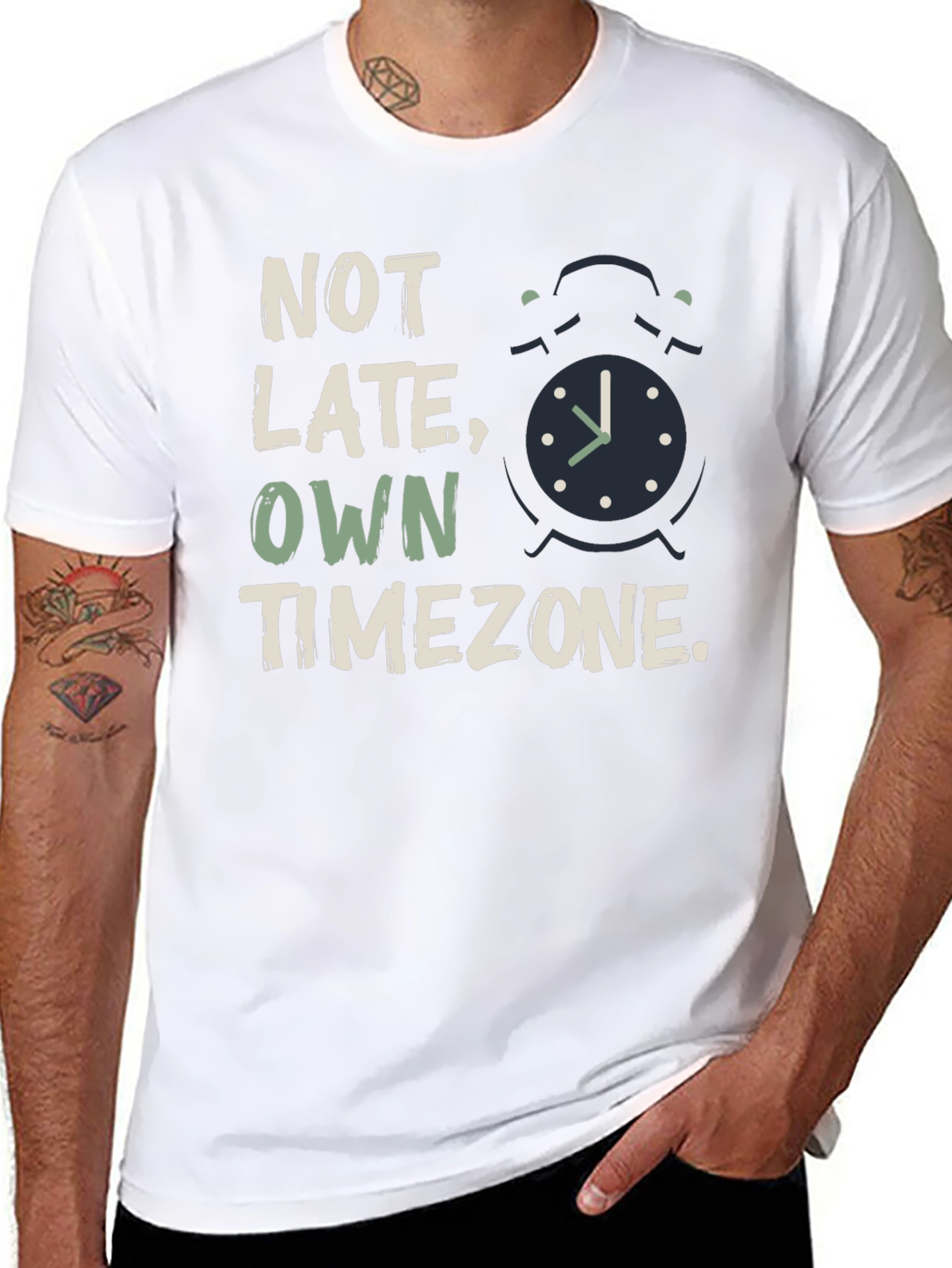 Not Late Own Timezone Graphic Tee
