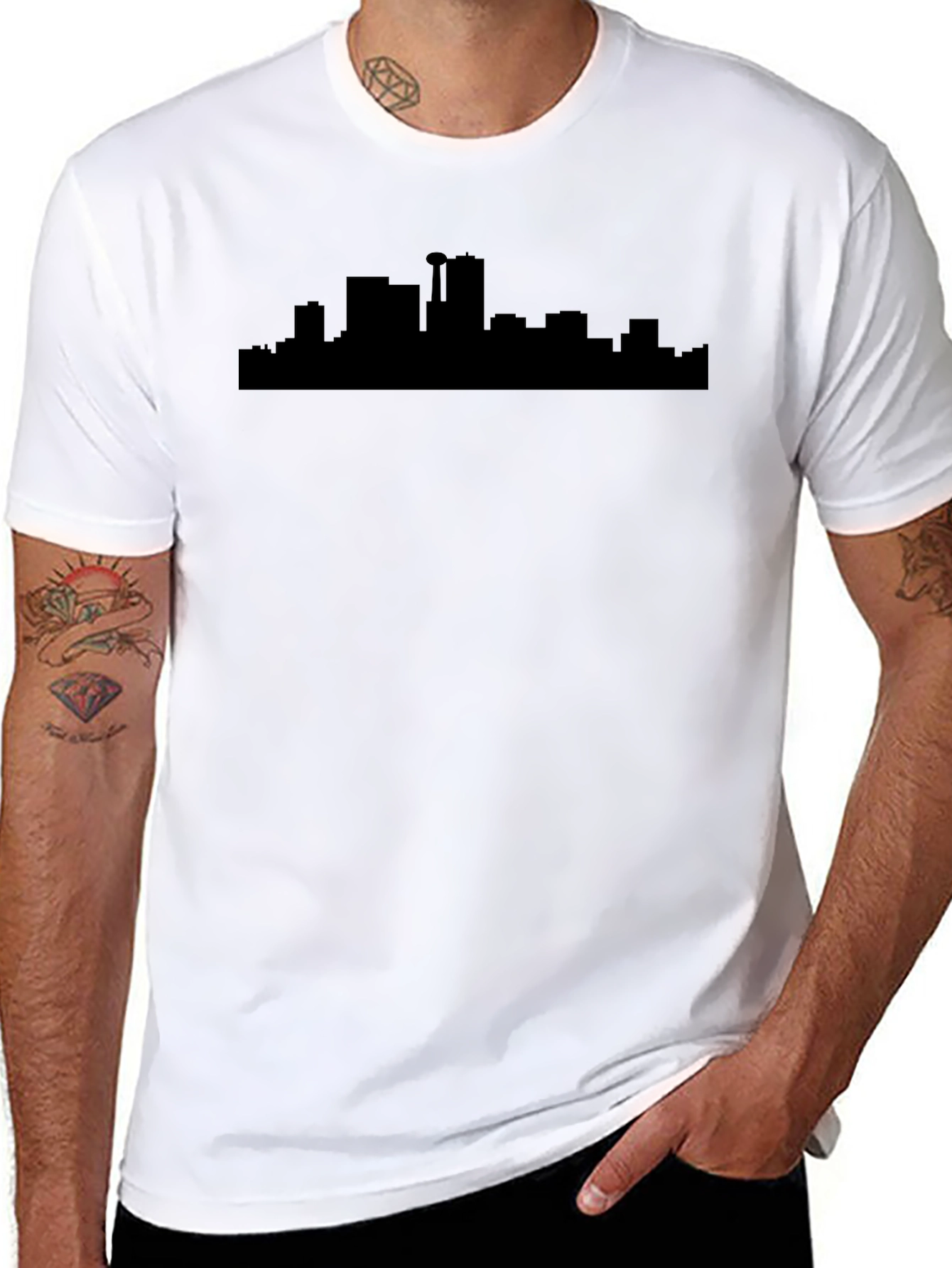 Cityscape Silhouette T-Shirt - Modern Graphic Tee