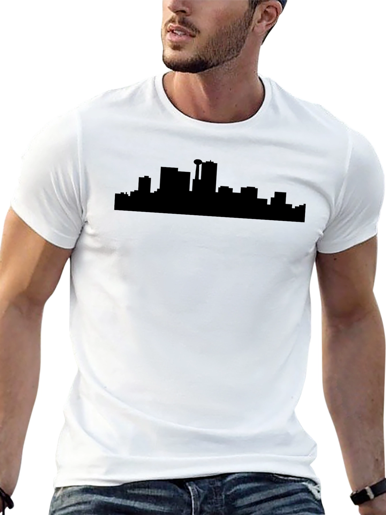 Cityscape Silhouette T-Shirt - Modern Graphic Tee