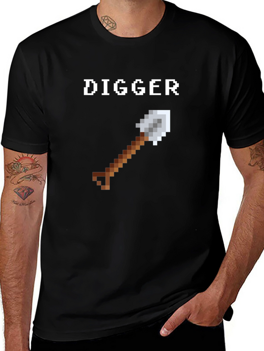 Pixel Digger T-Shirt - Retro Gaming Style