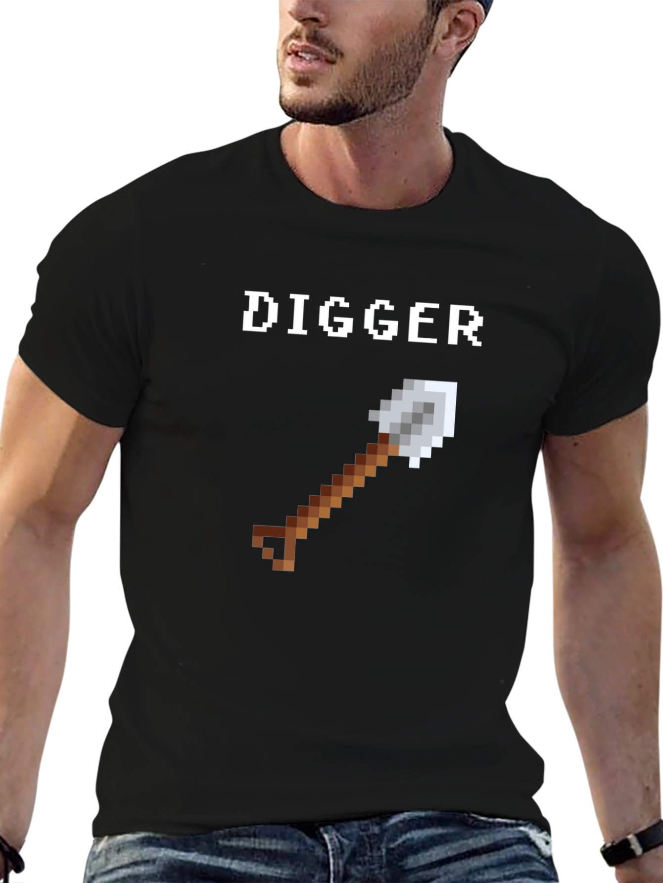 Pixel Digger T-Shirt - Retro Gaming Style