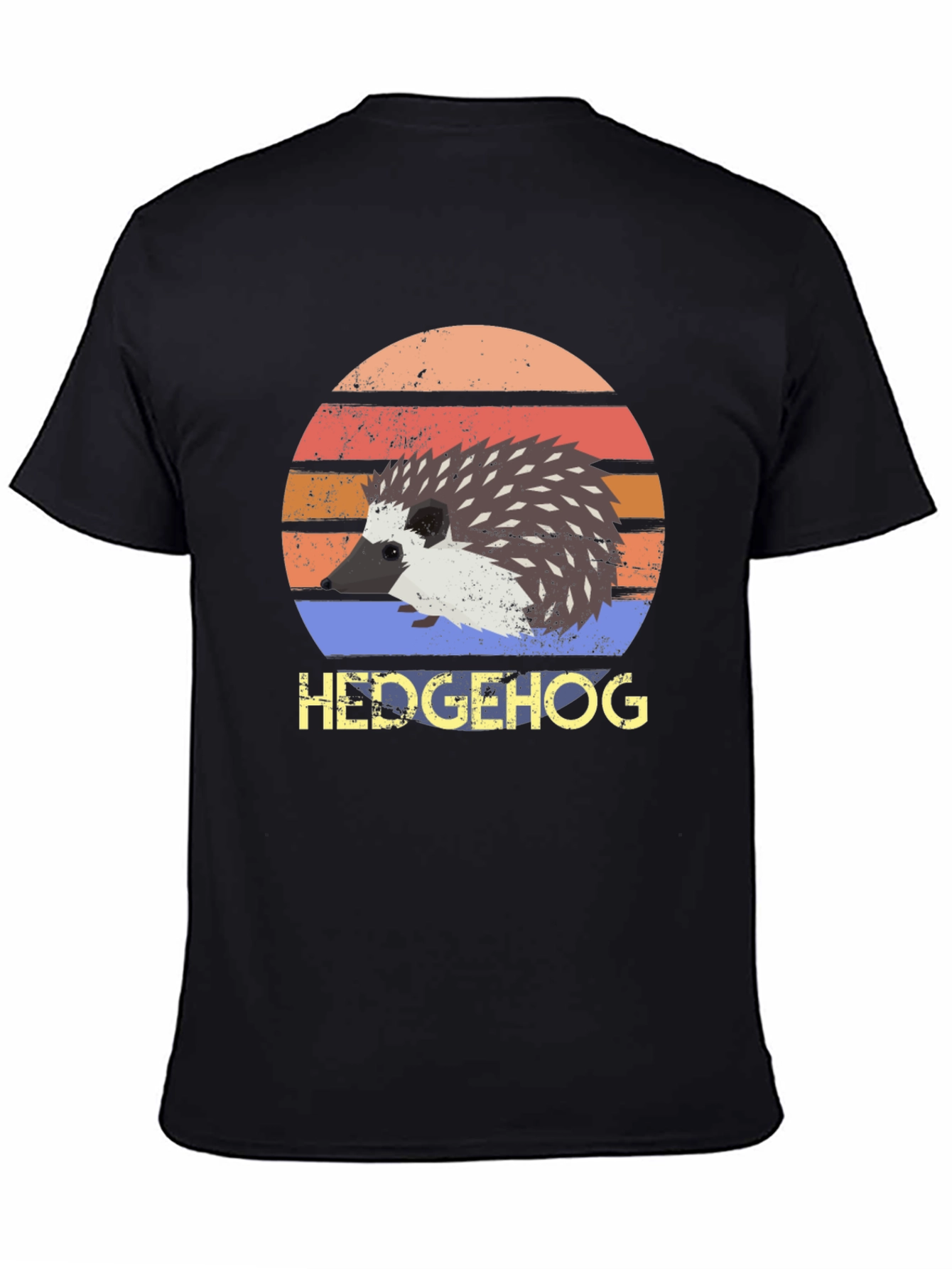 Hedgehog Retro Style T-Shirt - Cute Animal Tee