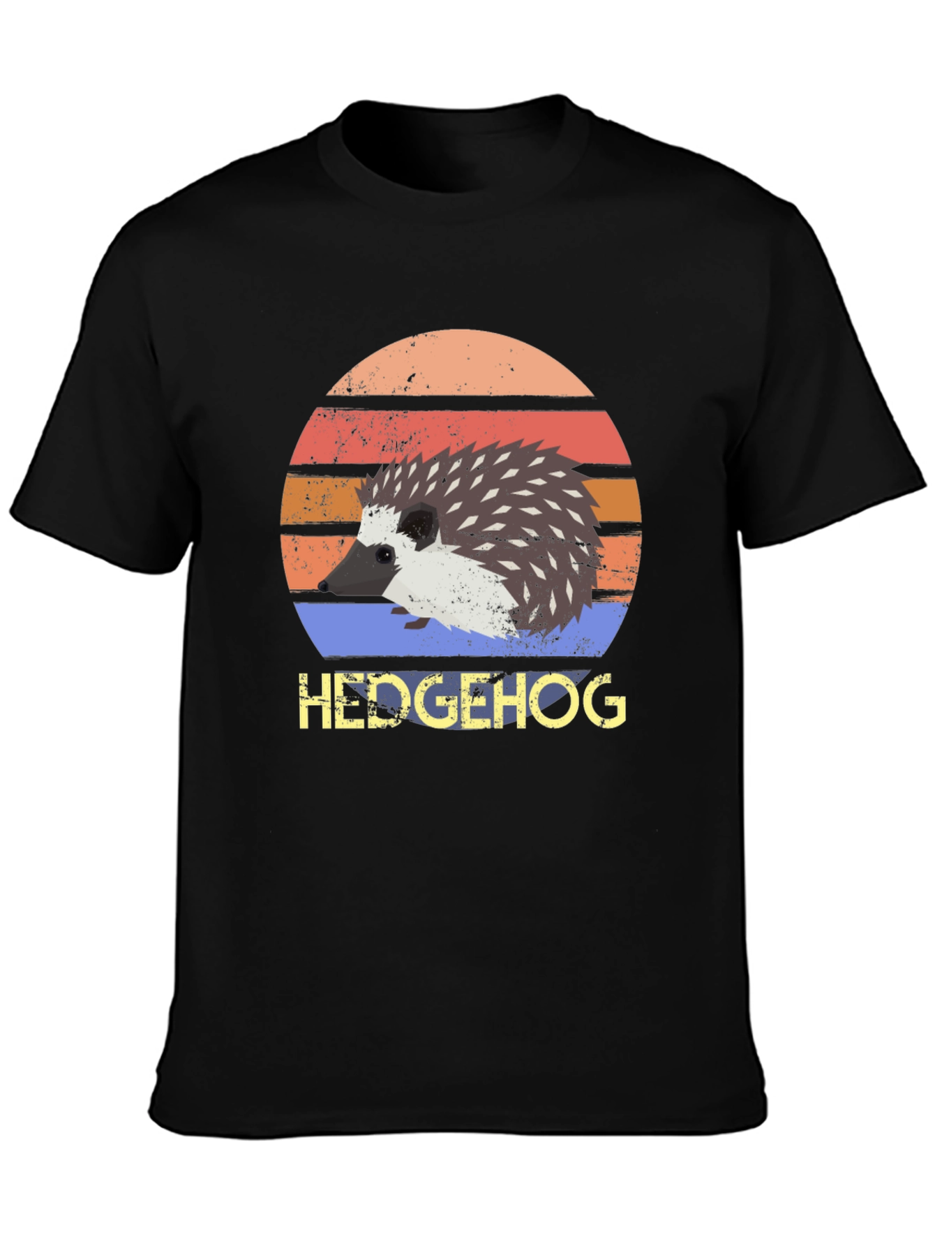 Hedgehog Retro Style T-Shirt - Cute Animal Tee