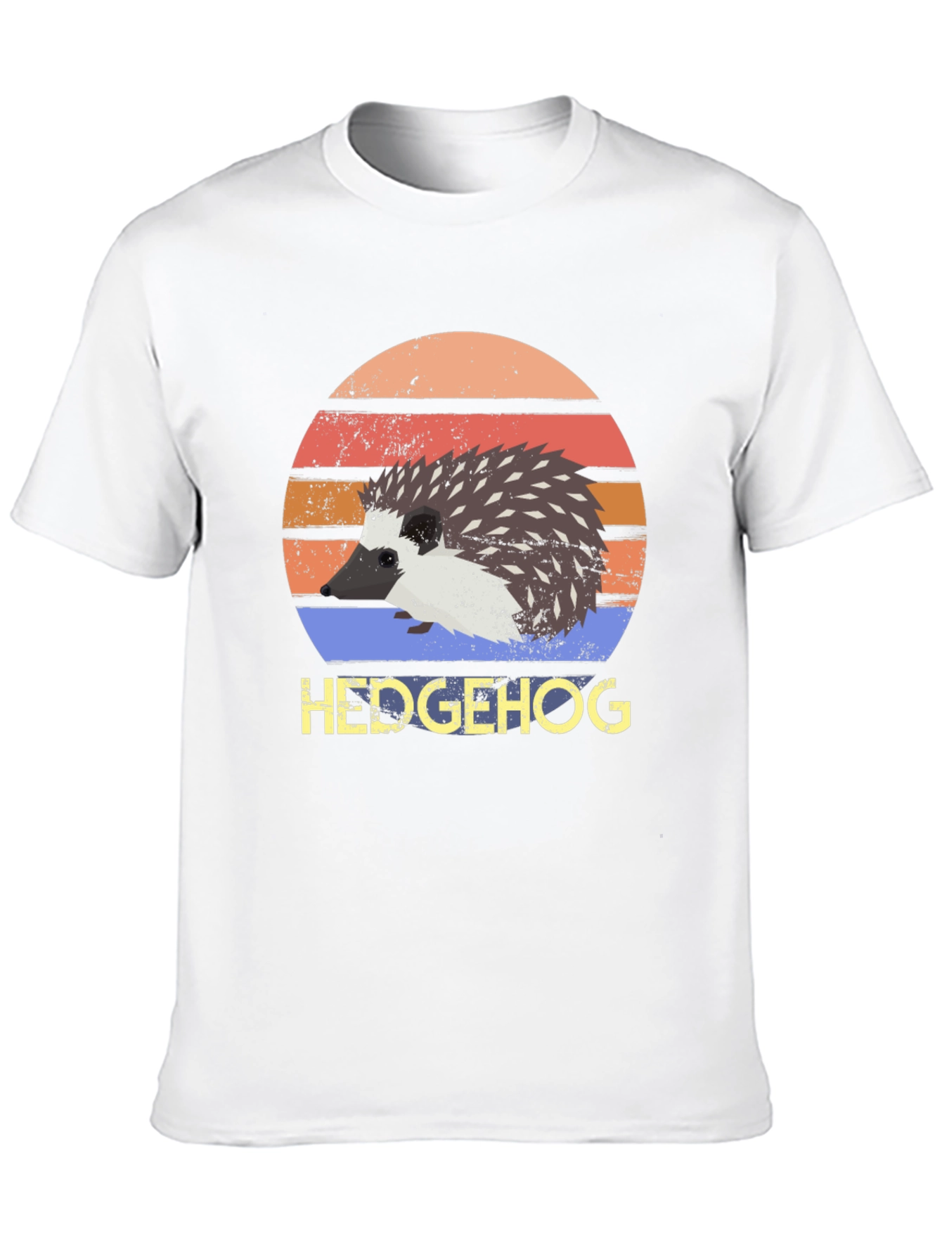 Hedgehog Retro Style T-Shirt - Cute Animal Tee