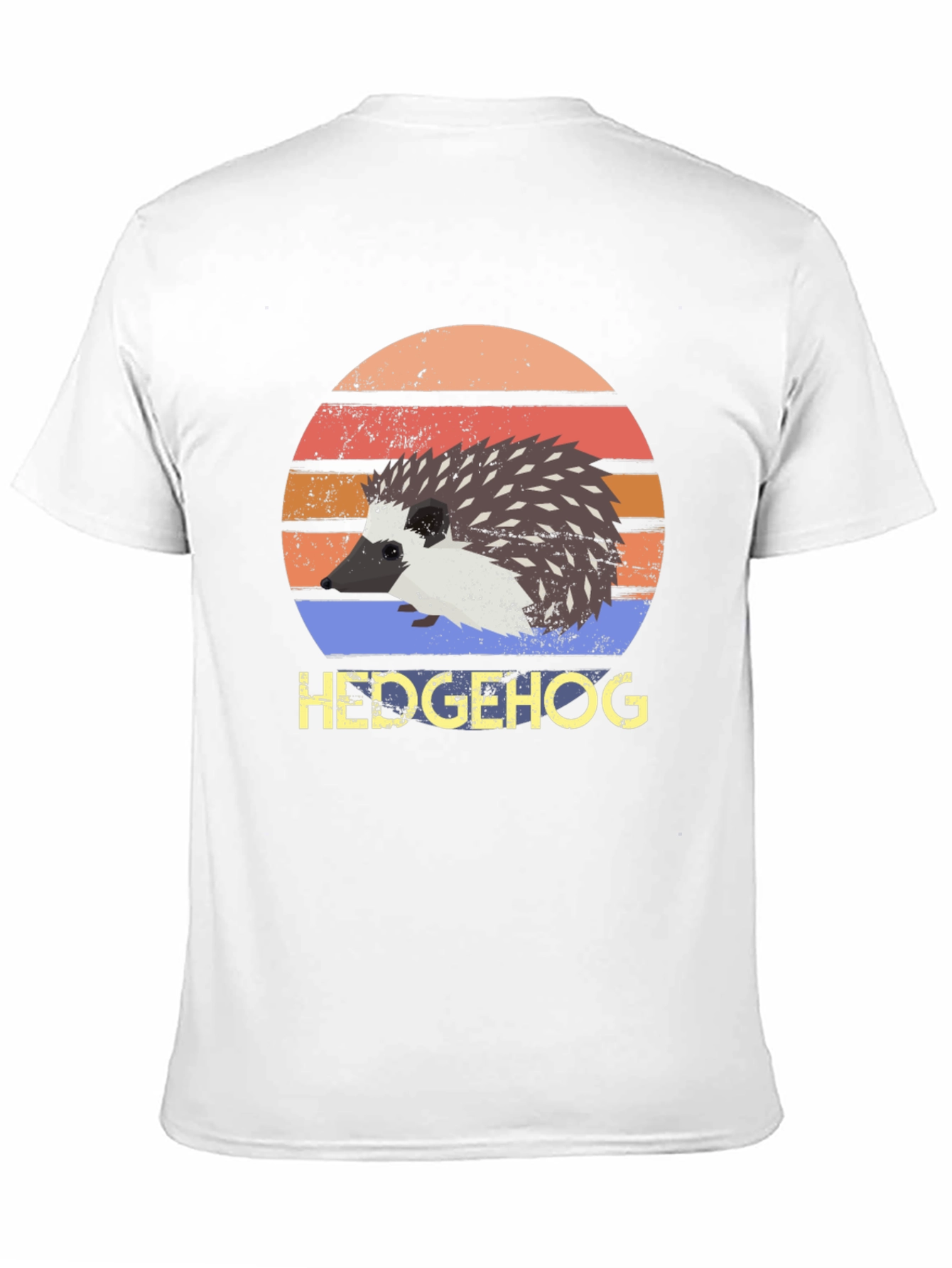 Hedgehog Retro Style T-Shirt - Cute Animal Tee