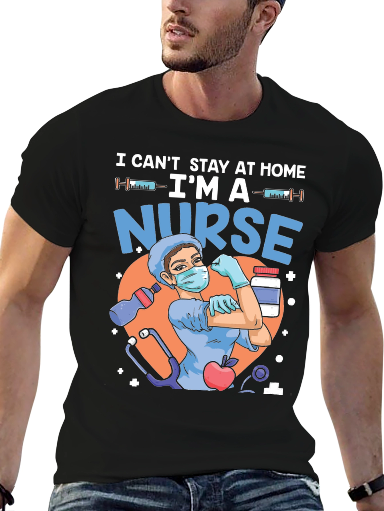 Nurse Graphic T-Shirt - Hero Apparel