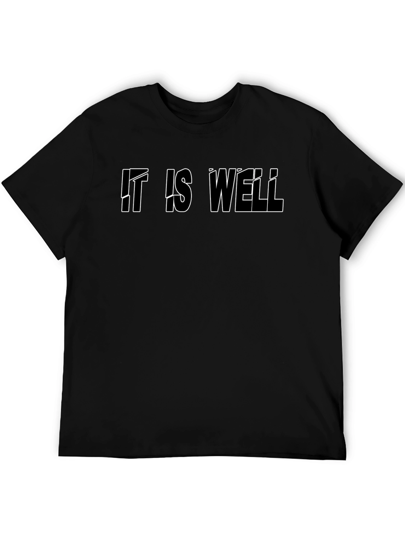 It is Well Graphic Tee - Black Cotton T-Shirt