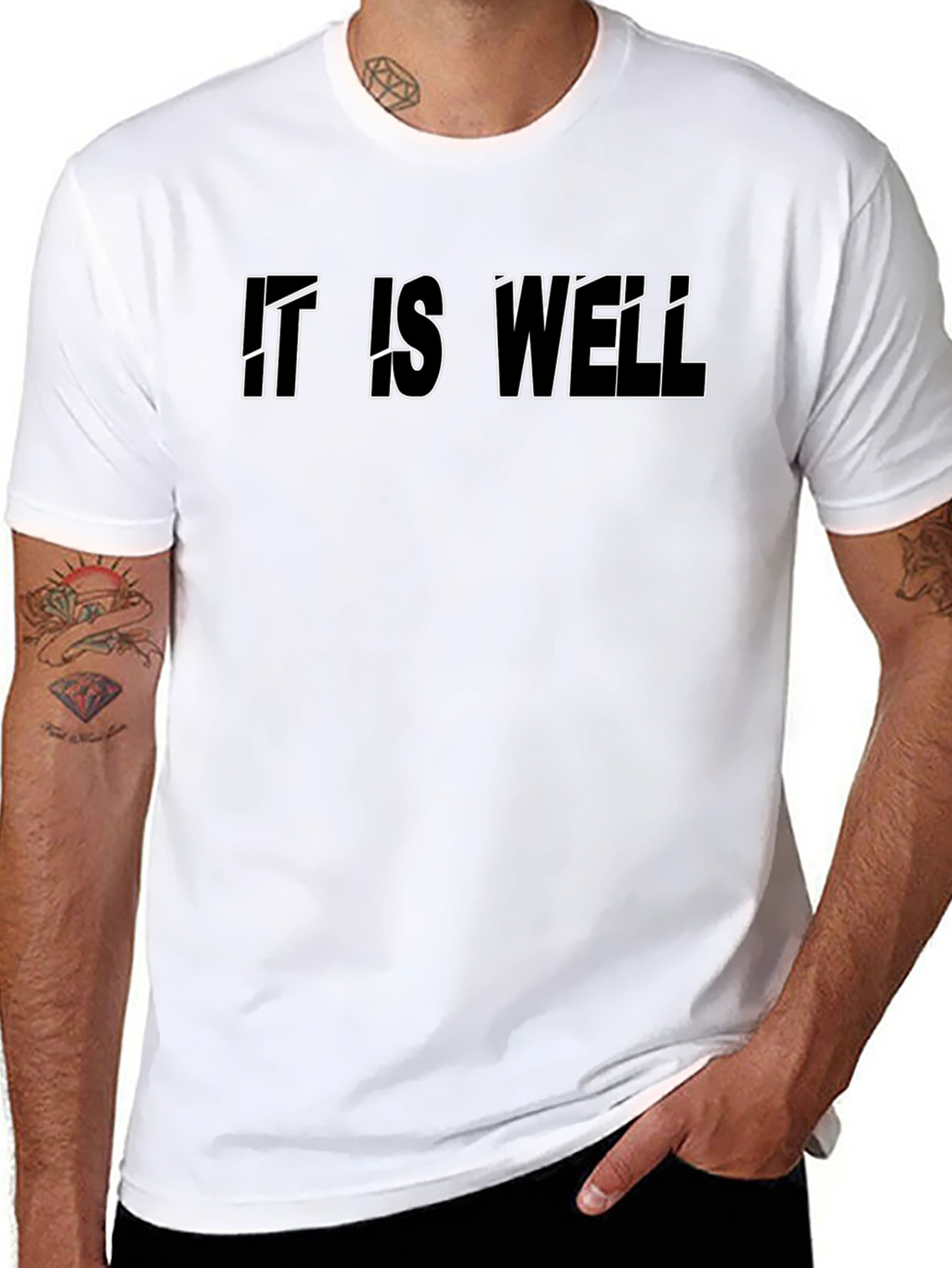 It is Well Graphic Tee - Black Cotton T-Shirt