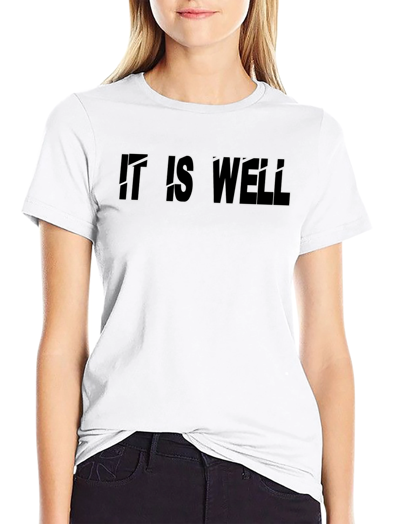 It is Well Graphic Tee - Black Cotton T-Shirt