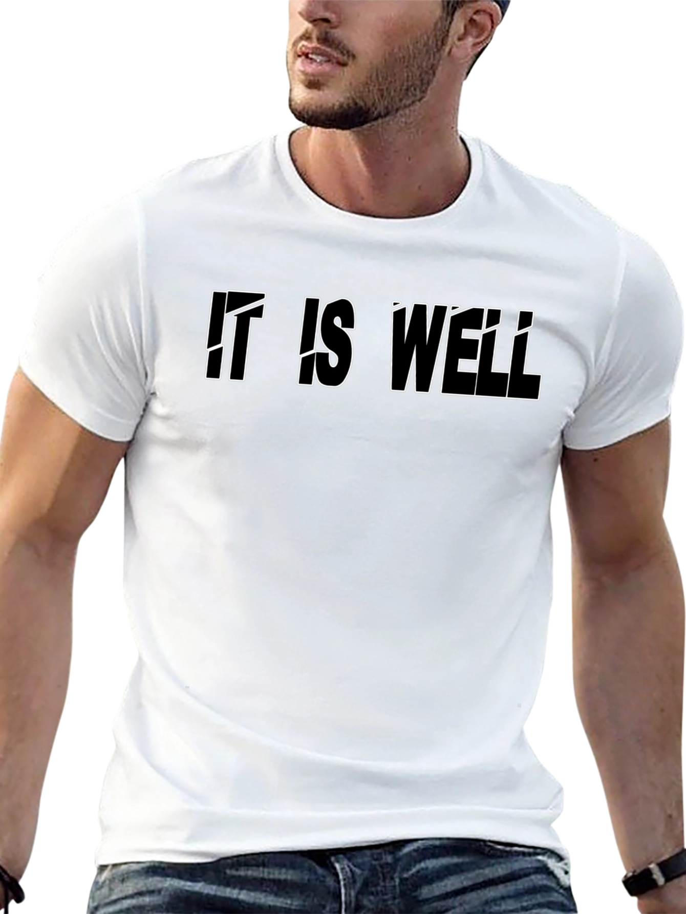 It is Well Graphic Tee - Black Cotton T-Shirt