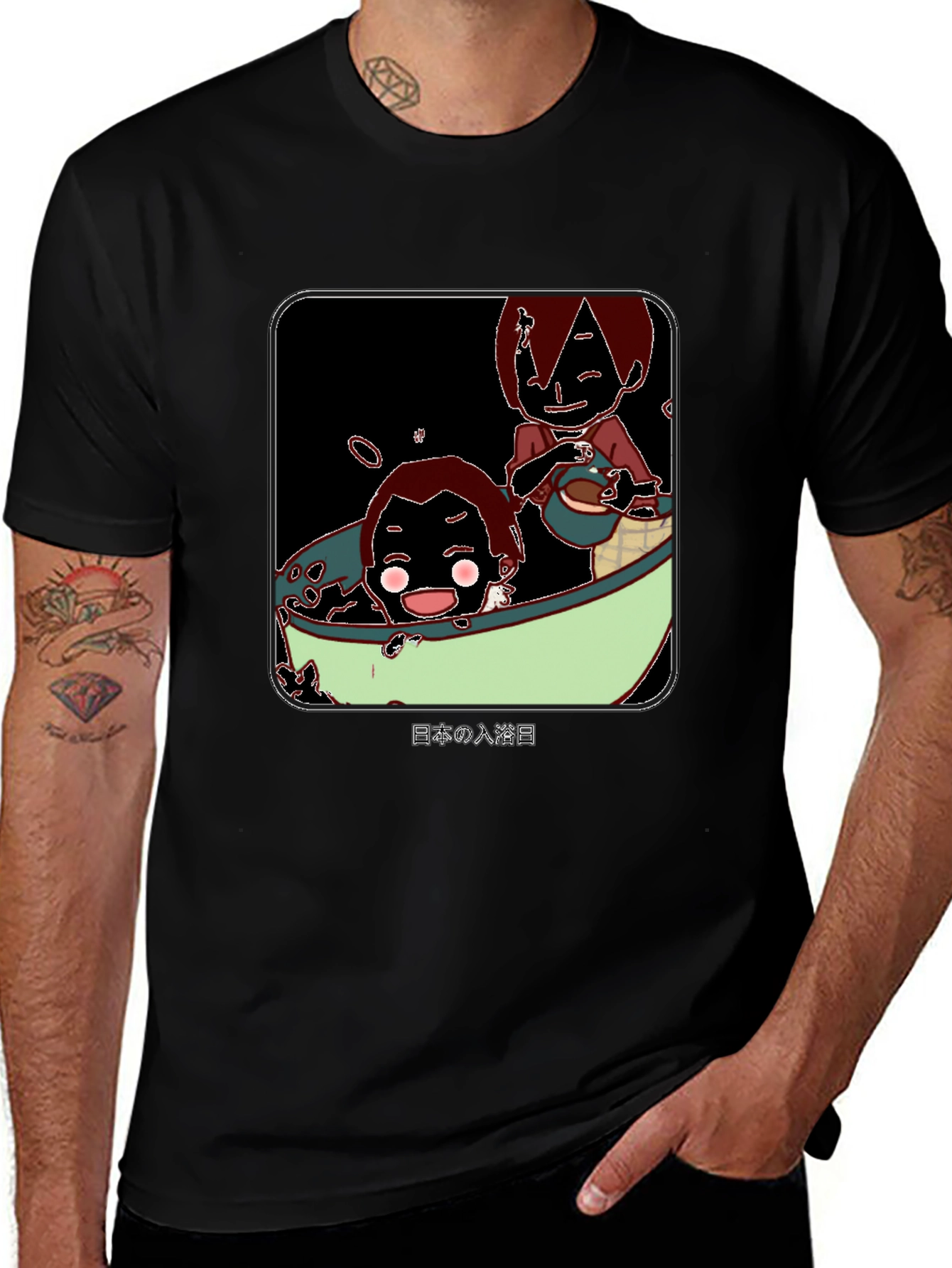 Anime Bath Time T-Shirt