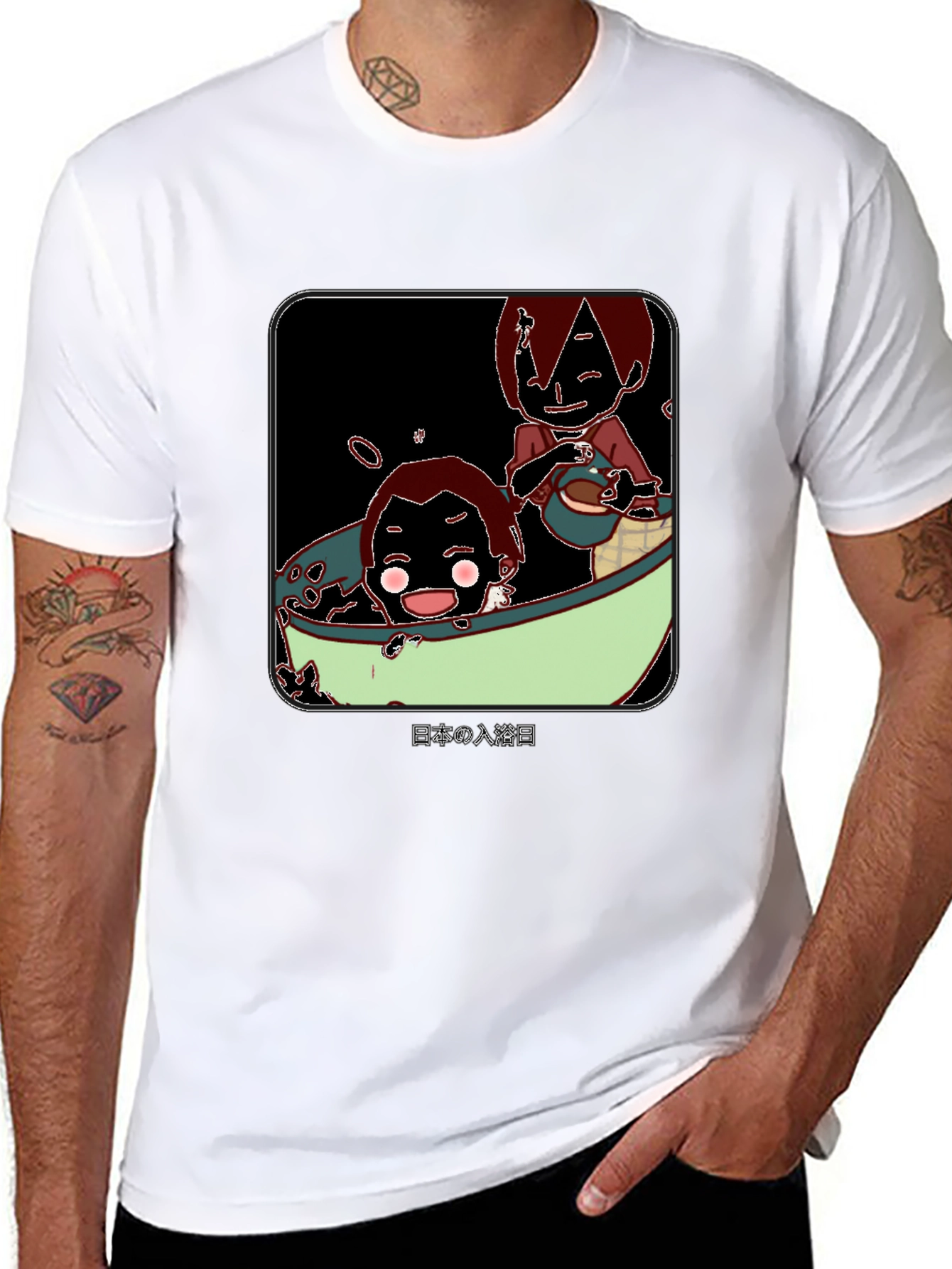 Anime Bath Time T-Shirt