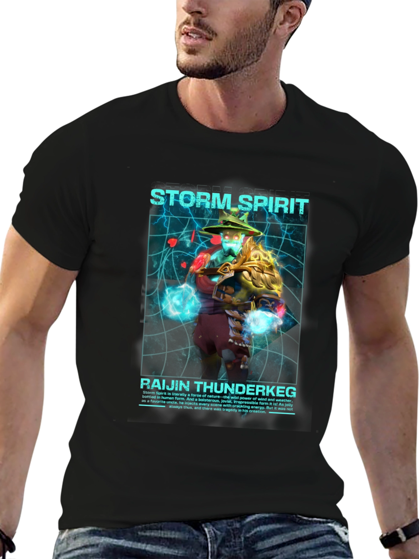 Storm Spirit Raijin Thunderkeg Graphic T-Shirt
