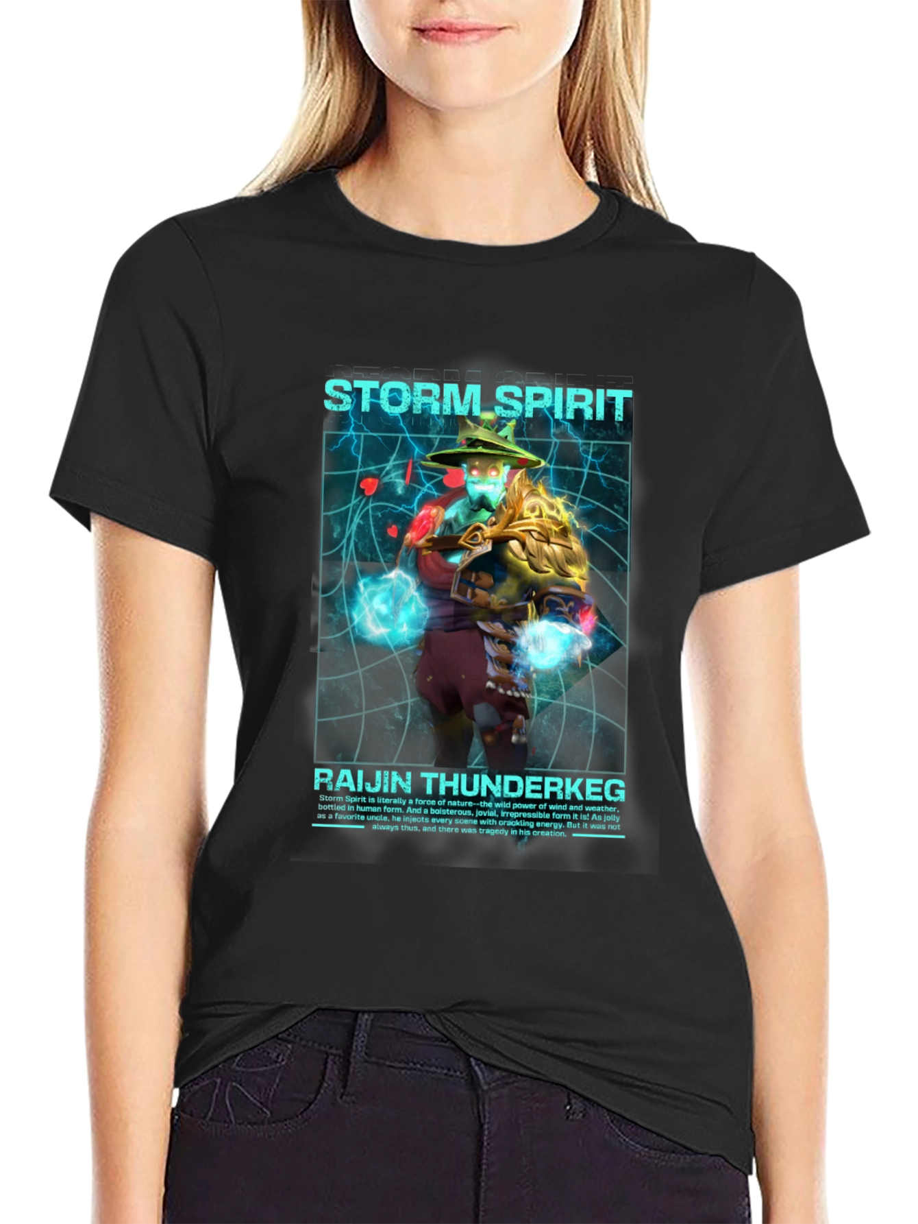 Storm Spirit Raijin Thunderkeg Graphic T-Shirt