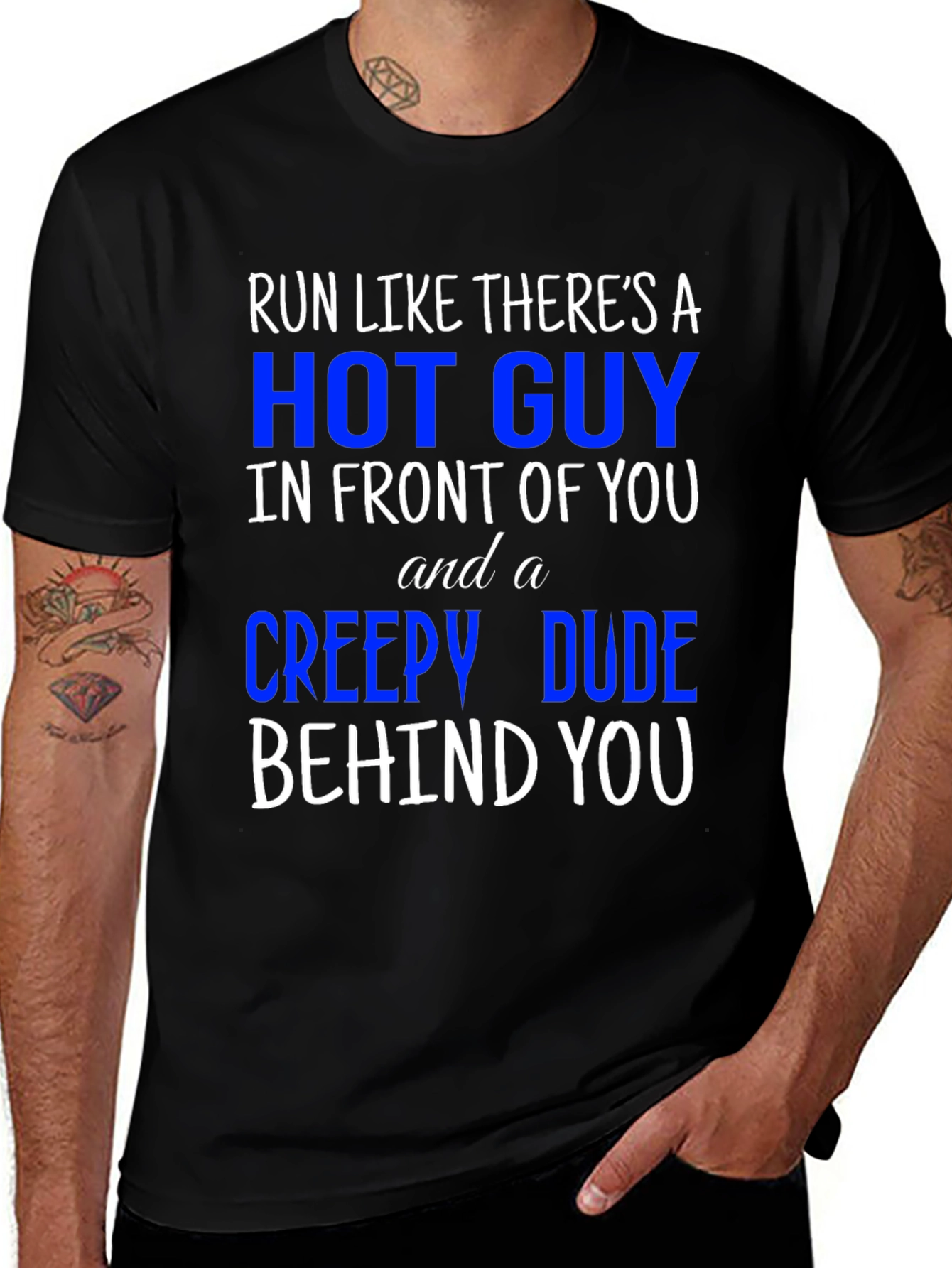 Run Like Theres A Hot Guy T-Shirt